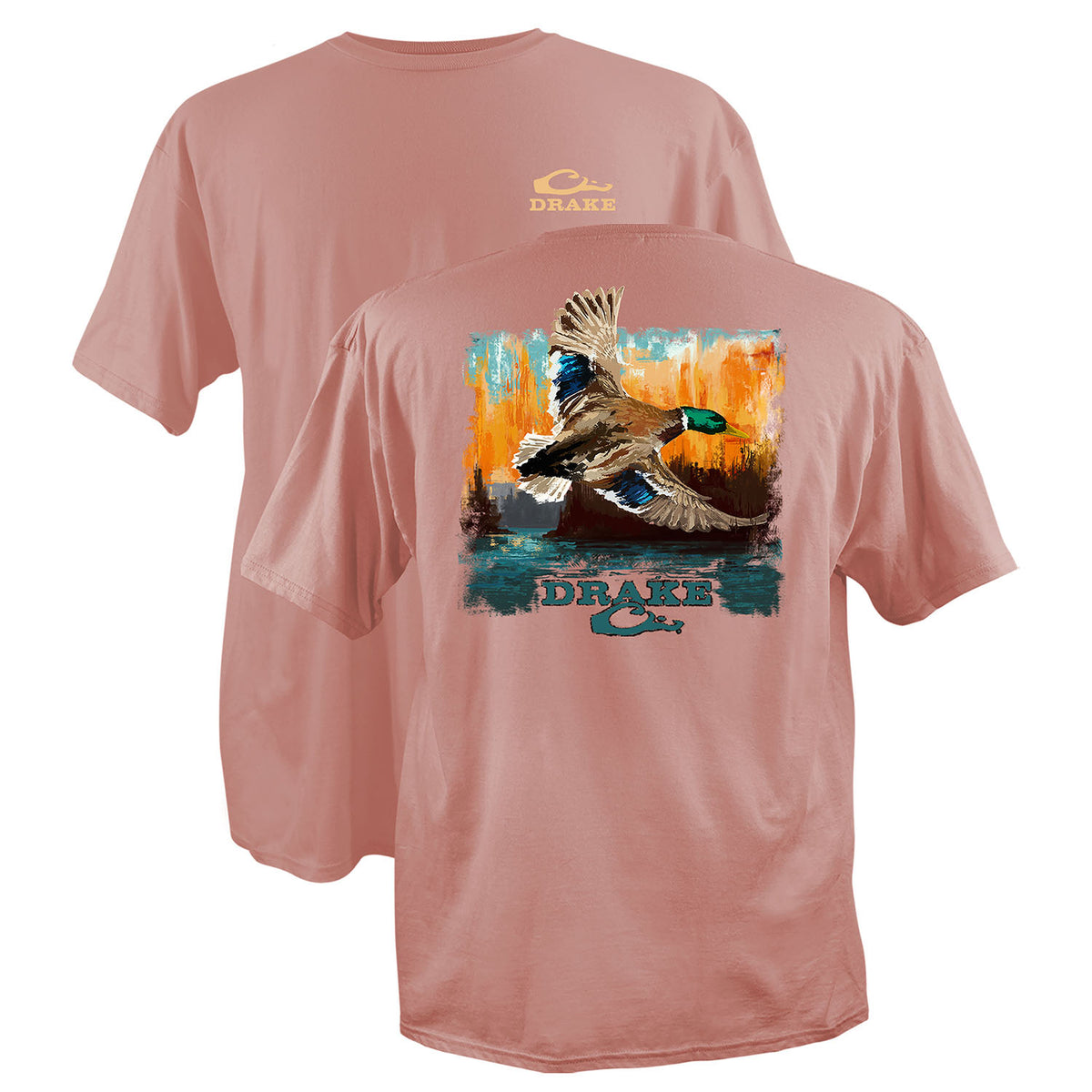 Watercolor Mallard Cotton T-Shirt