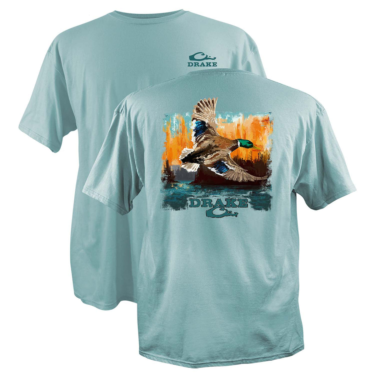 Watercolor Mallard Cotton T-Shirt