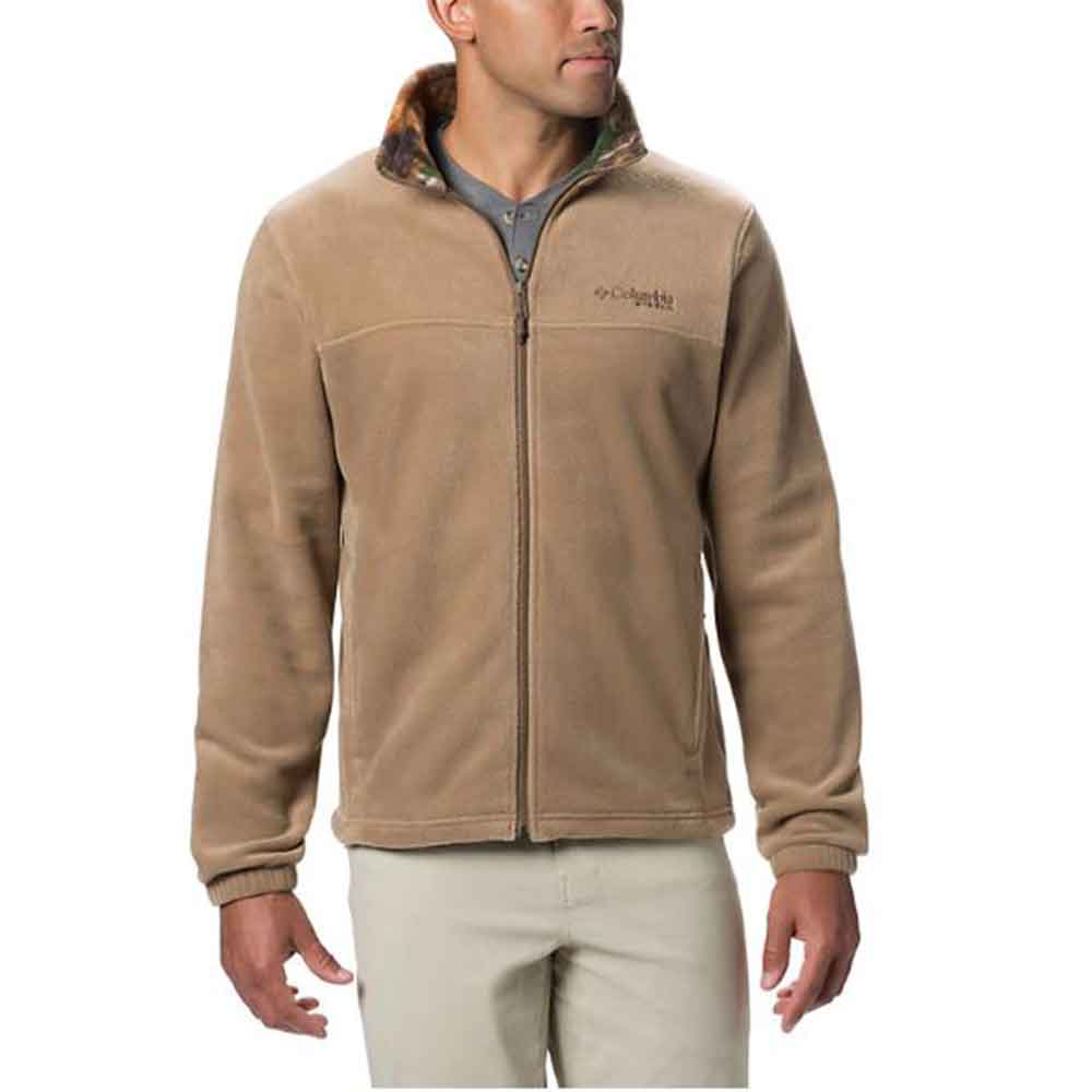 Men's PHG Fleece Jacket, Flax/Realtree Edge