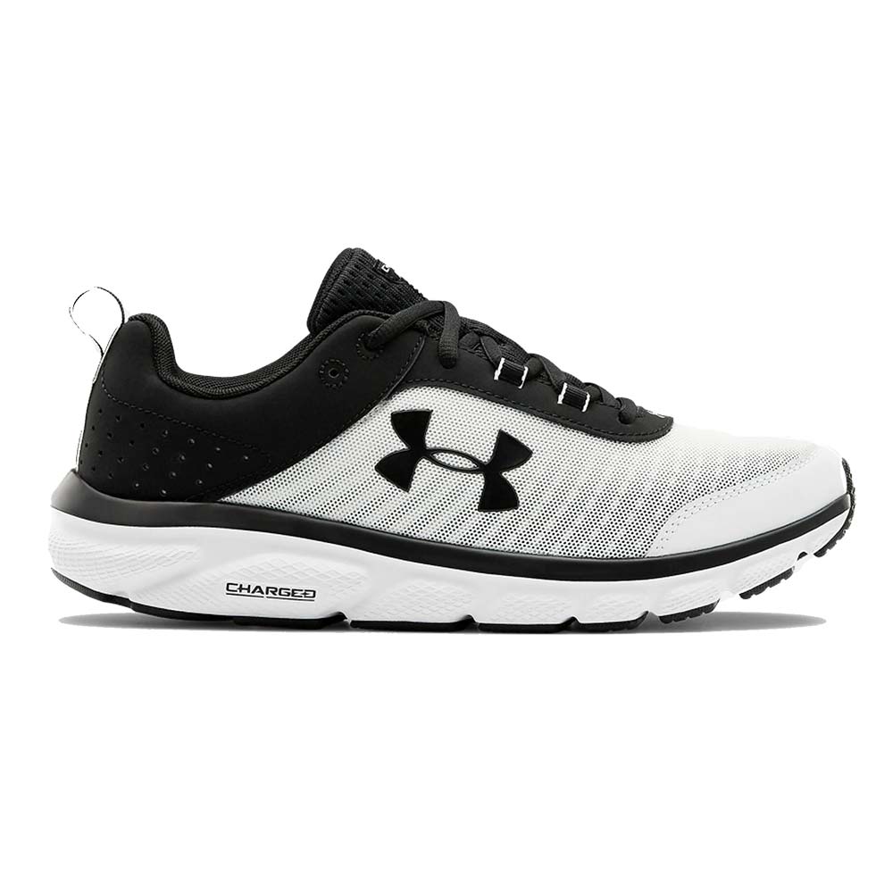 Men's Charged Assert 8 Running Shoes White Black