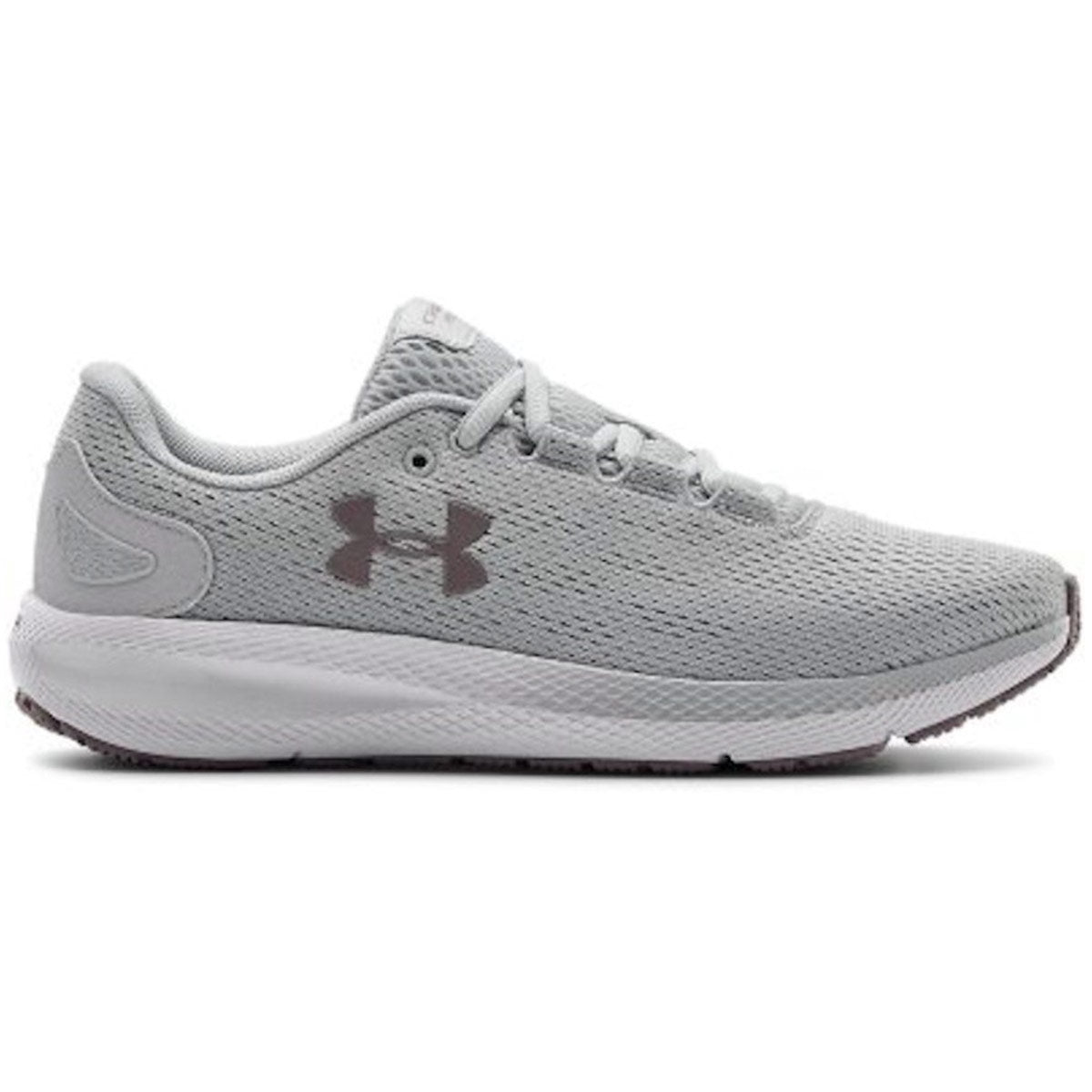 Women's Charged Pursuit 2 Running Shoes, Halo Gray Slate Purple