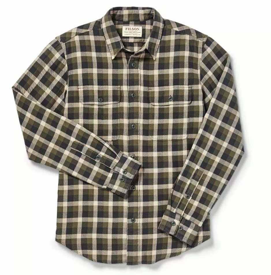 Scout Plaid Shirt, Olive/Brown