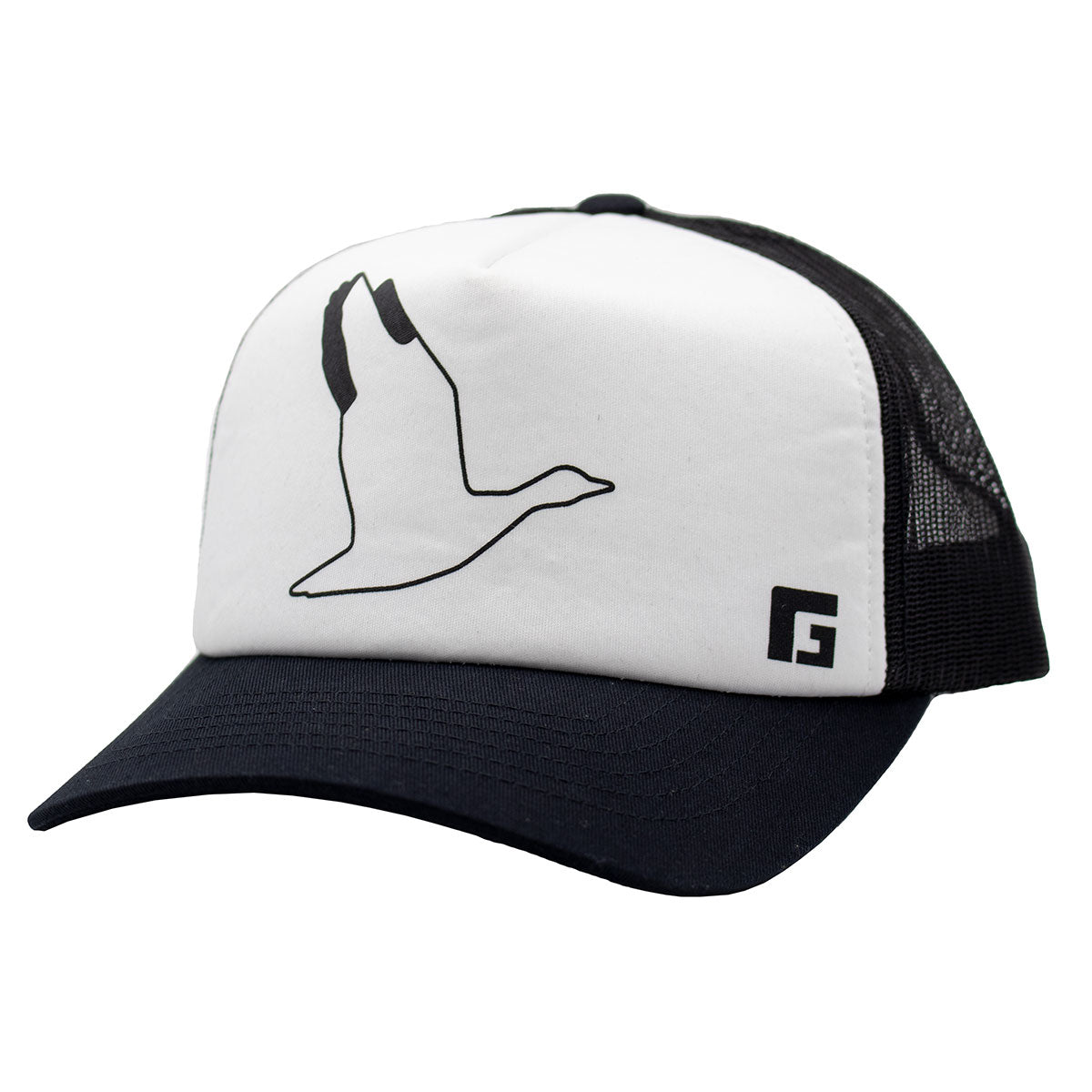 Rogers Single Snow 5 Panel Foam Trucker Hat