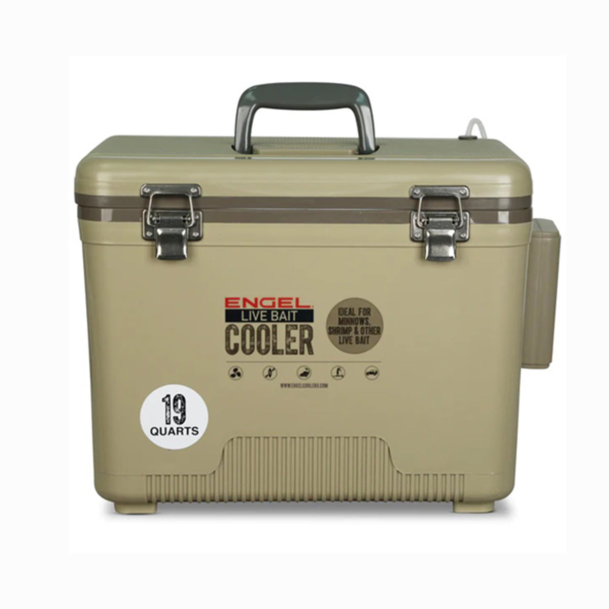 Live Bait Pro Cooler with Rechargeable Aerator