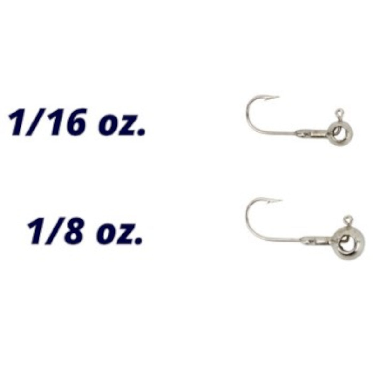 Crappie Magnet Eyehole Round Jig Heads - 5 Pack