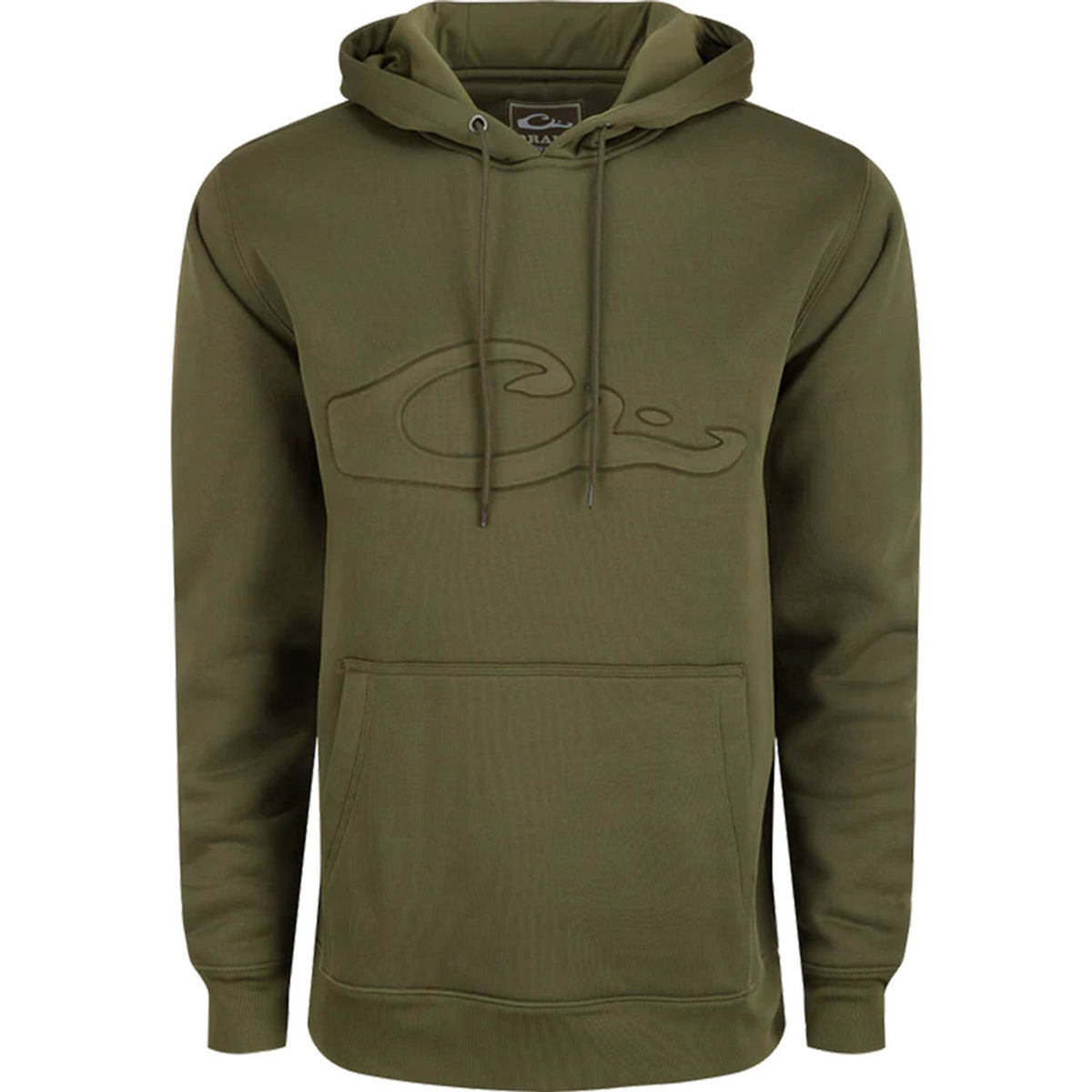 The Back Eddy Embossed Solid Hoodie