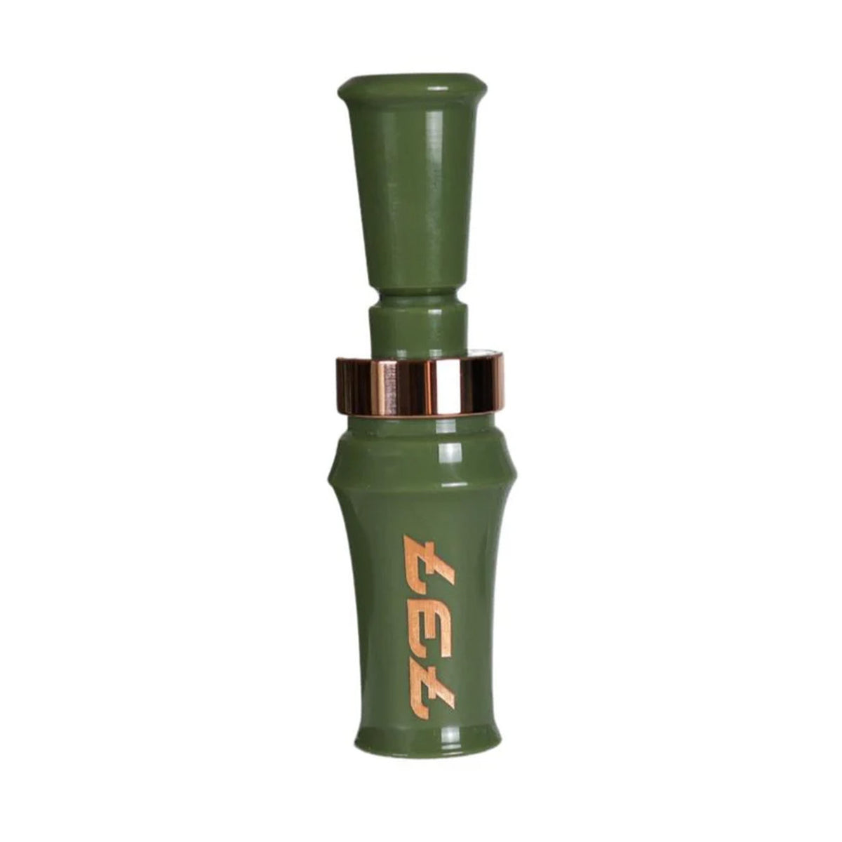 737 Chief Single Reed Duck Call Image in Army Man Green
