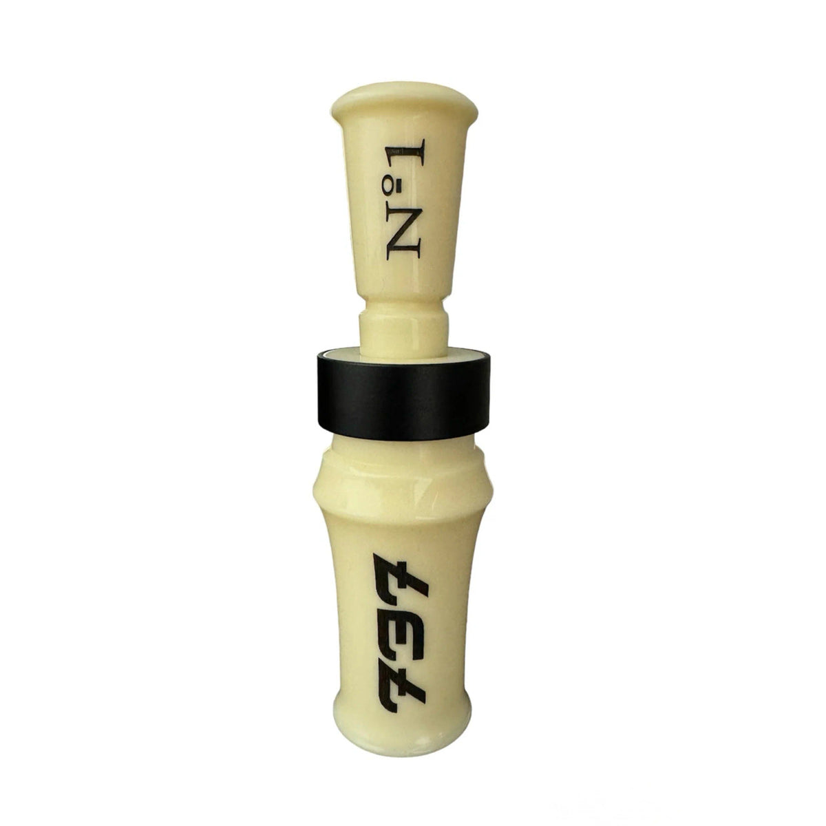 737 No. 1 Single Reed Duck Call Image in Ivory-Flat Black-Ivory
