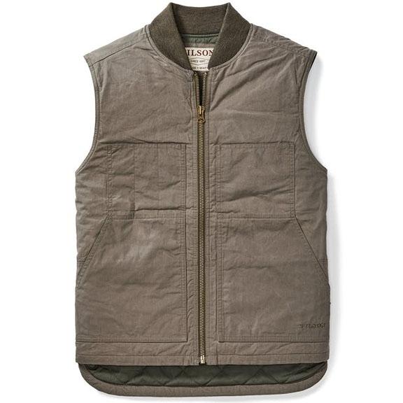 Dry Wax Work Vest, Walnut