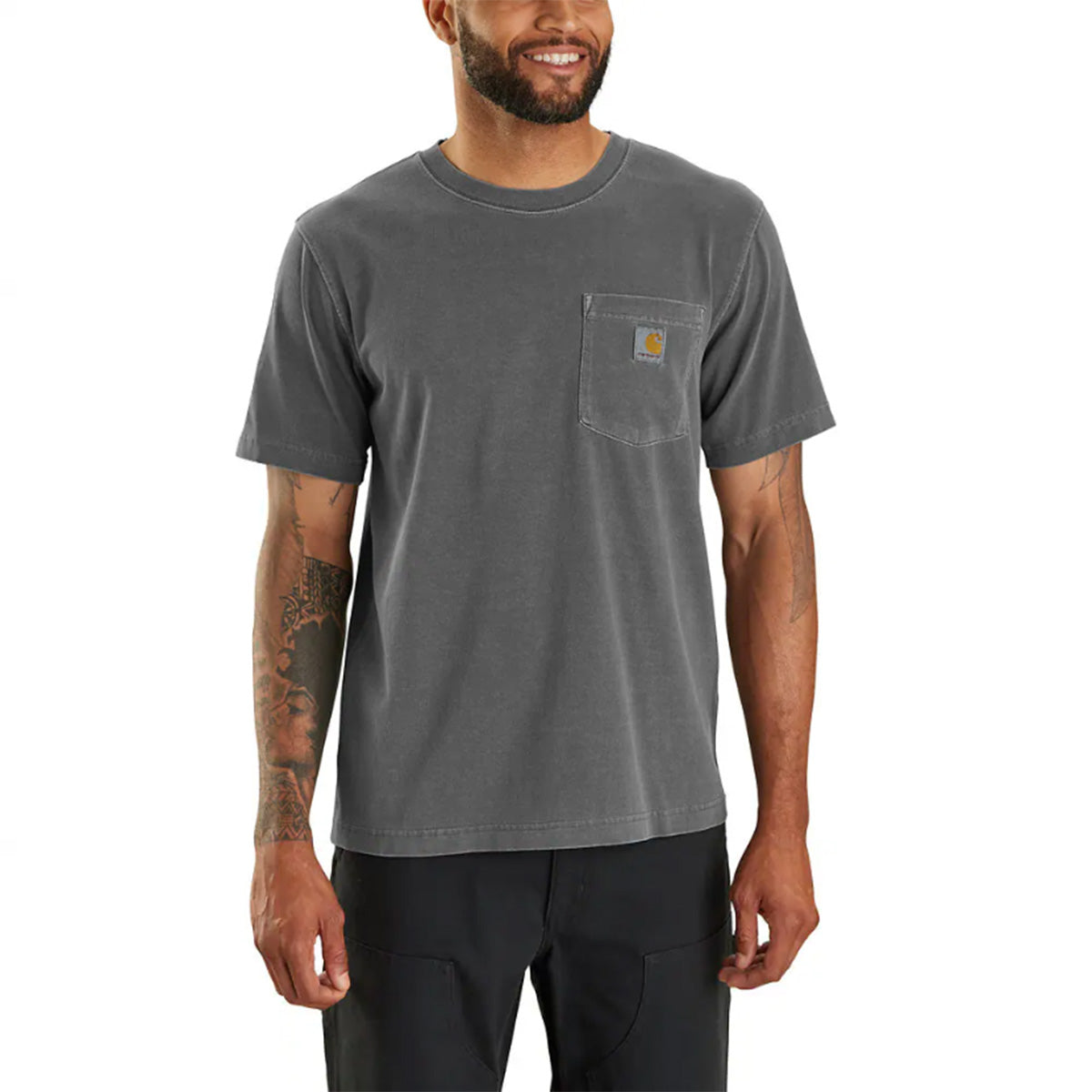 Relaxed Fit Lightweight Garment Dyed Pocket T-Shirt