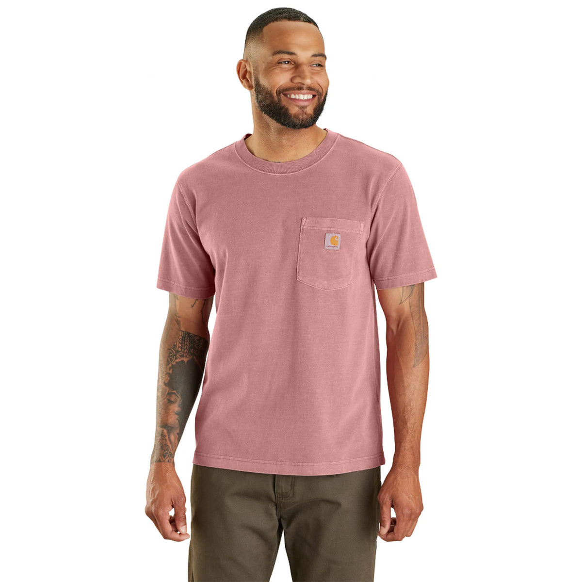 Relaxed Fit Lightweight Garment Dyed Pocket T-Shirt