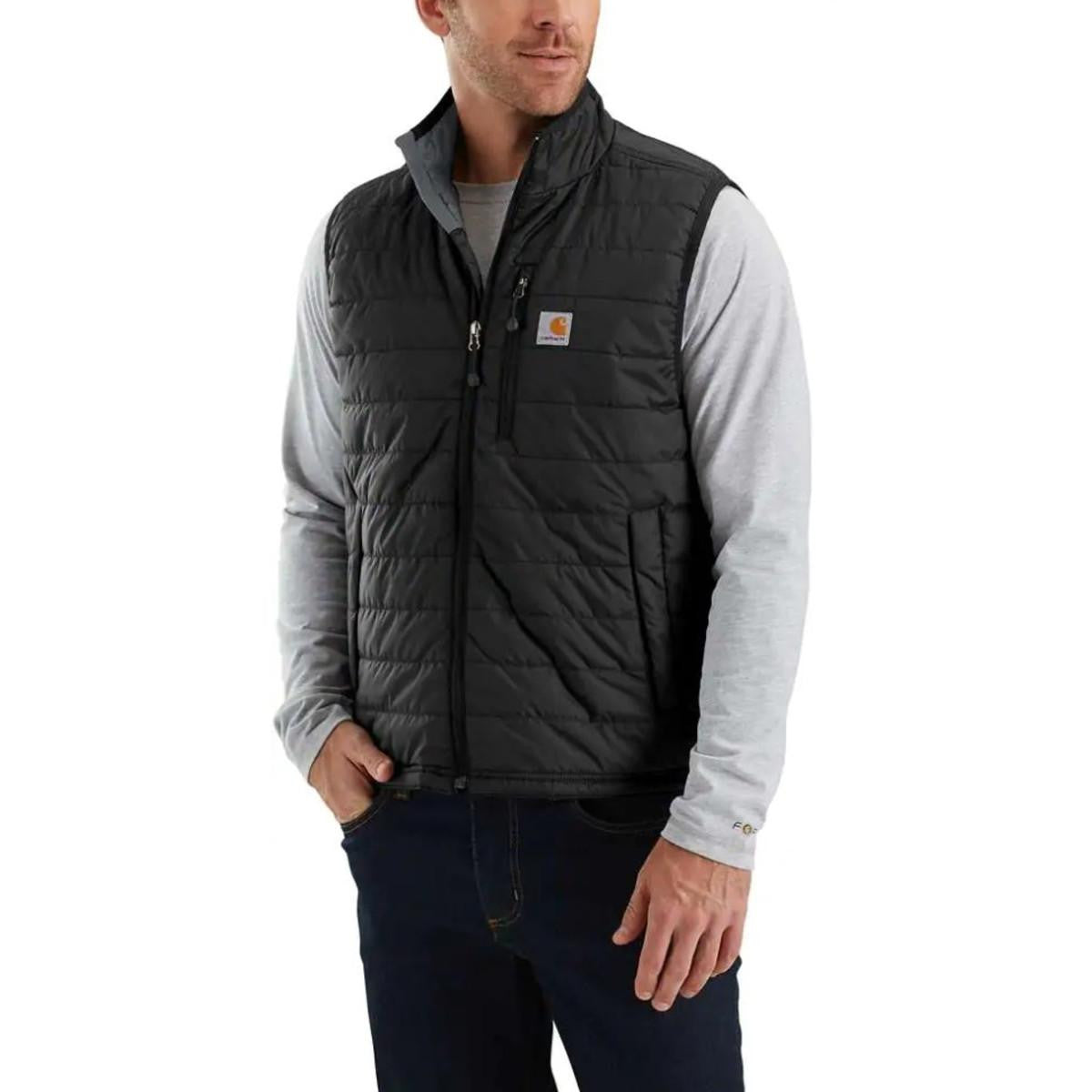 Carhartt Rain Defender Relaxed Fit Lightweight Insulated Vest image in Black