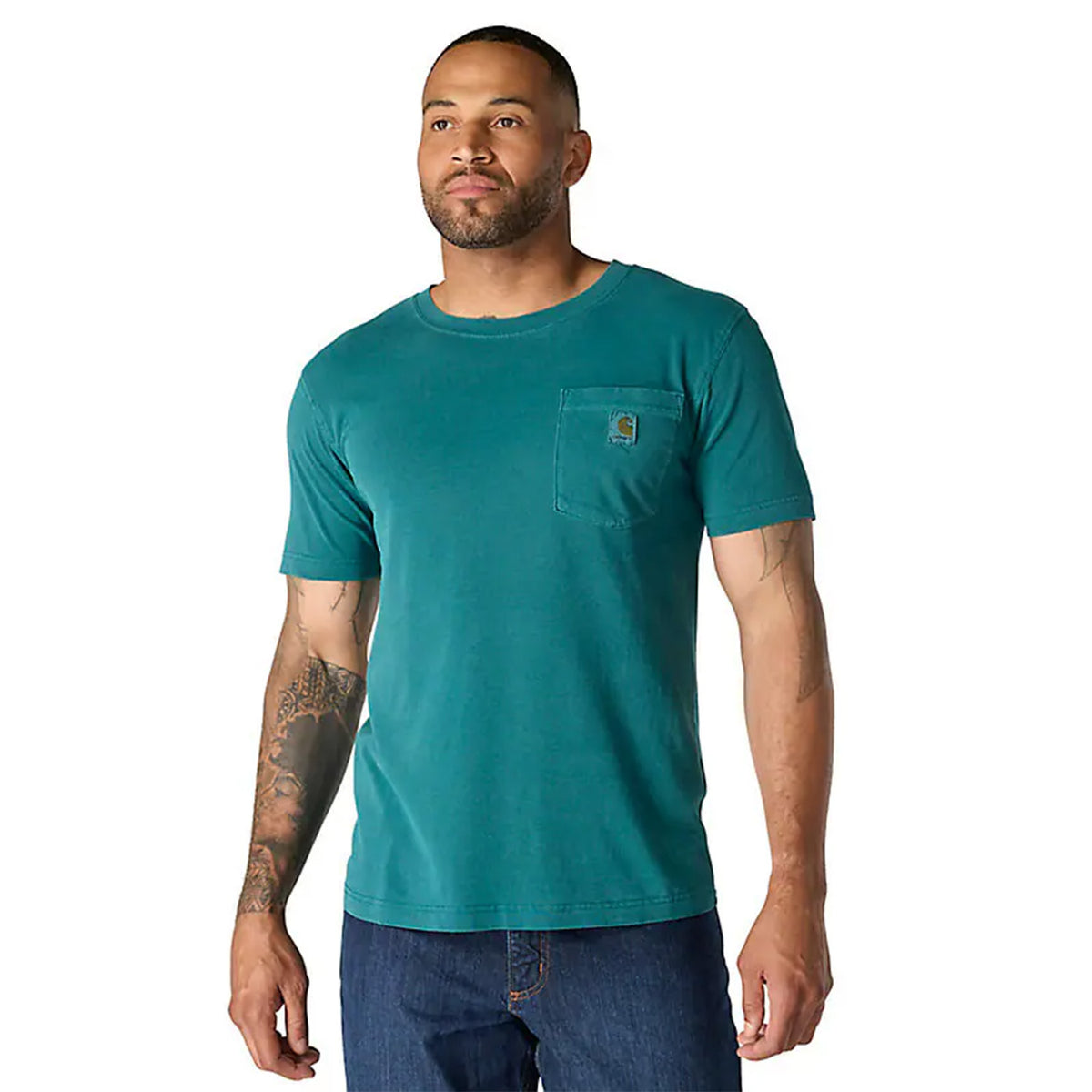 Relaxed Fit Lightweight Garment Dyed Pocket T-Shirt