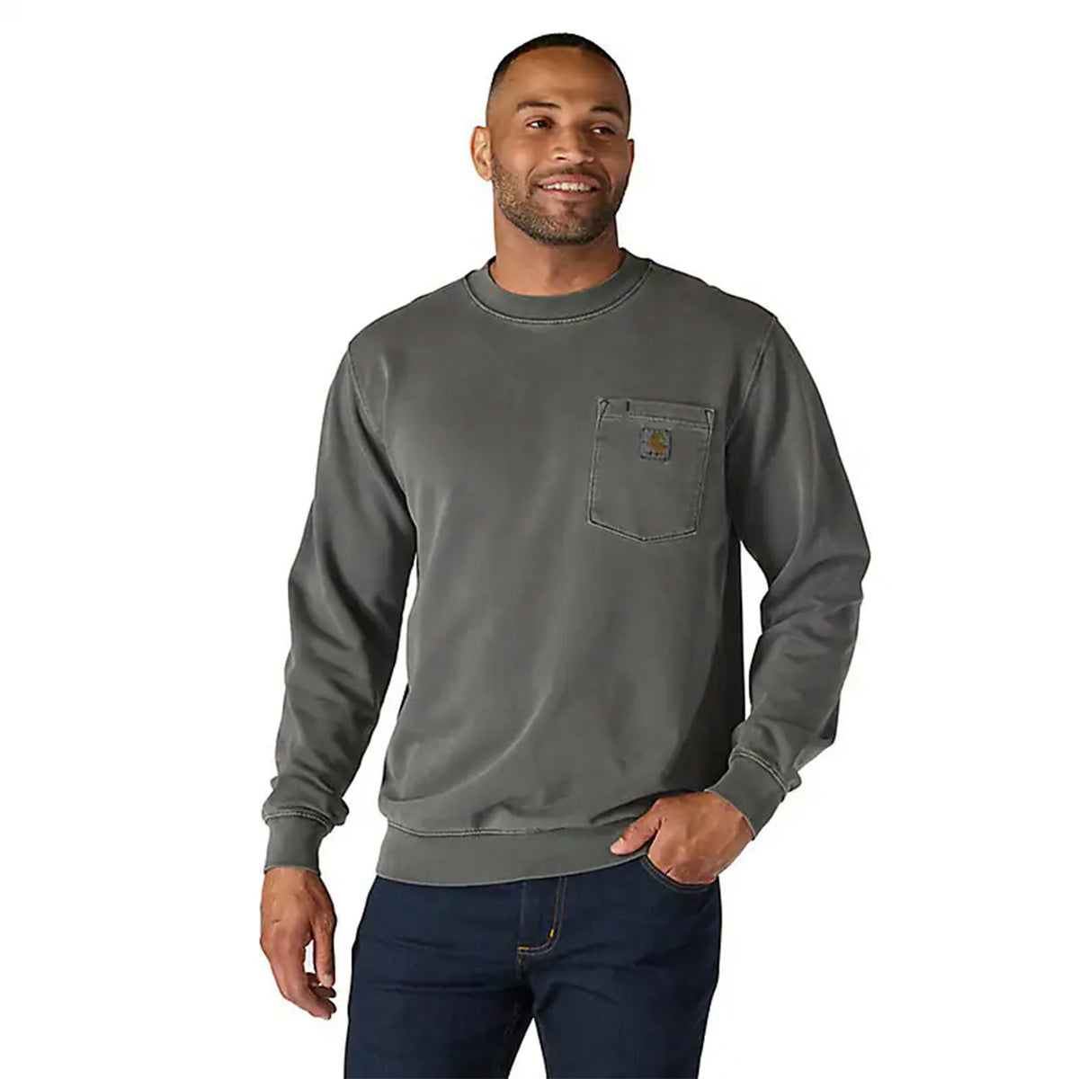 Relaxed Fit Midweight Garment Dyed French Terry Crewneck Sweatshirt
