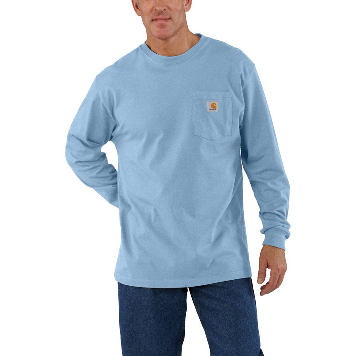 Loose Fit Heavyweight Long Sleeve Pocket T-Shirt