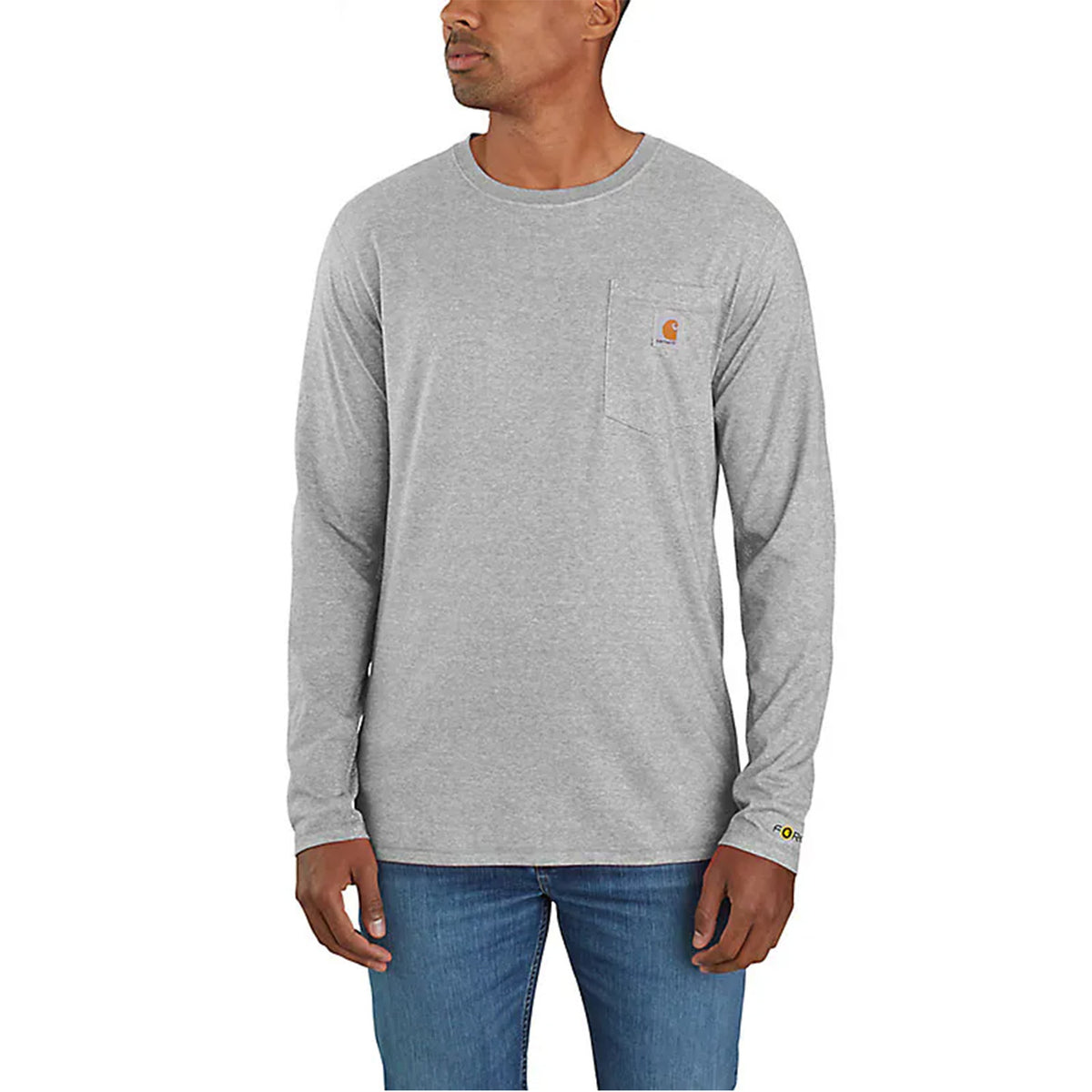 Force Relaxed Fit Midweight Pocket Long Sleeve