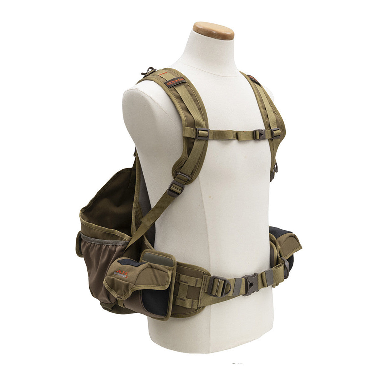 ALPS OutdoorZ Upland Game Vest X 2.0 in Coyote Brown Front Angled Image
