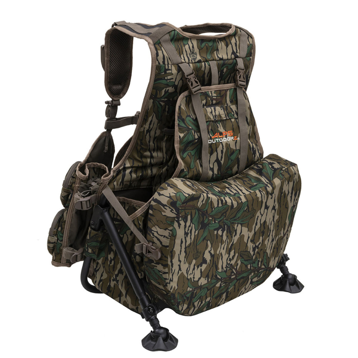 ALPS OutdoorZ Grand Slam Turkey Vest, Mossy Oak Greenleaf Seat Up Image