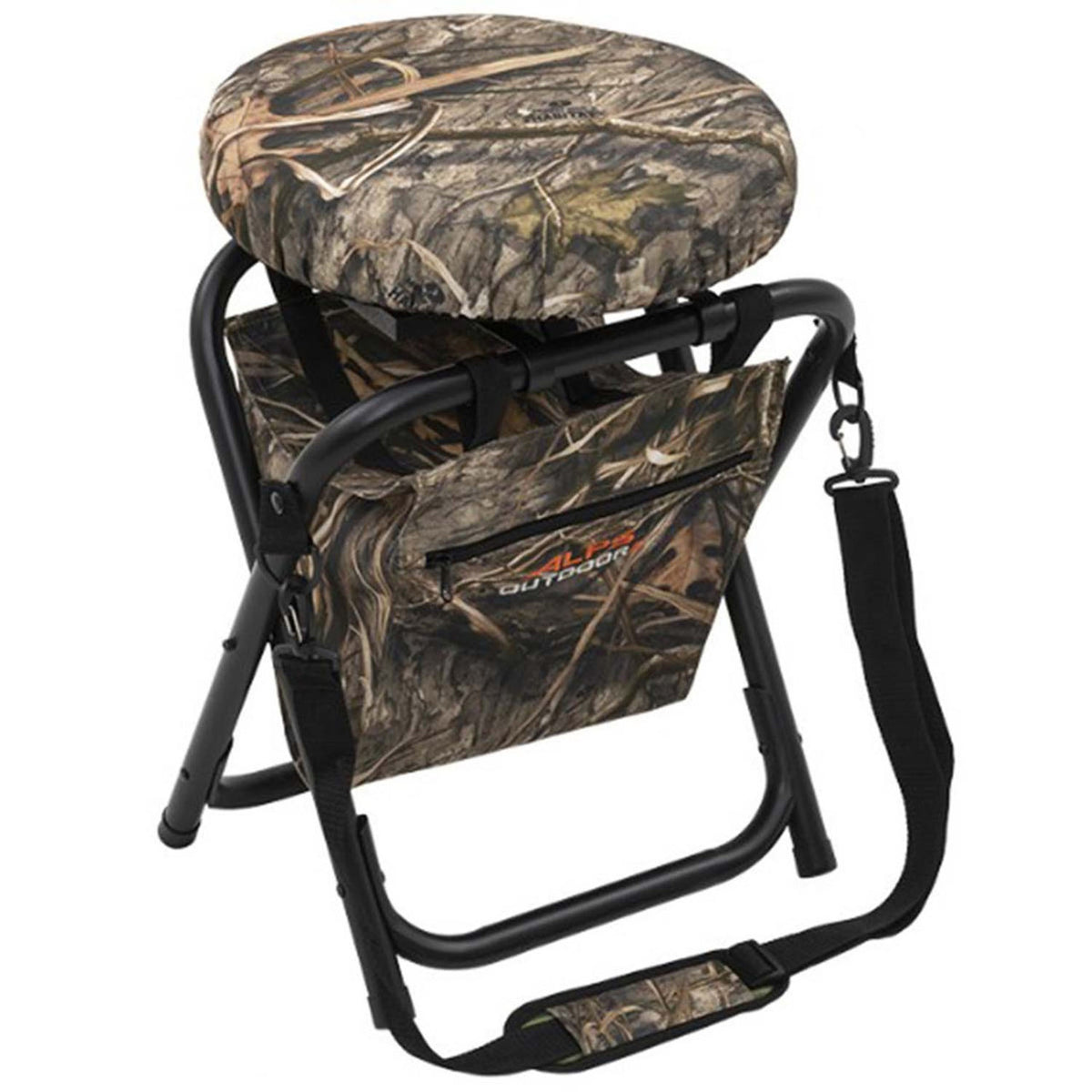 ALPS OutdoorZ Horizon 360° Swivel Stool Image in Mossy Oak Shadow Grass Habitat