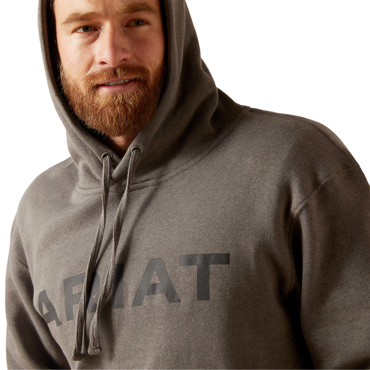 Ariat Logo Hoodie in Grey Heather
