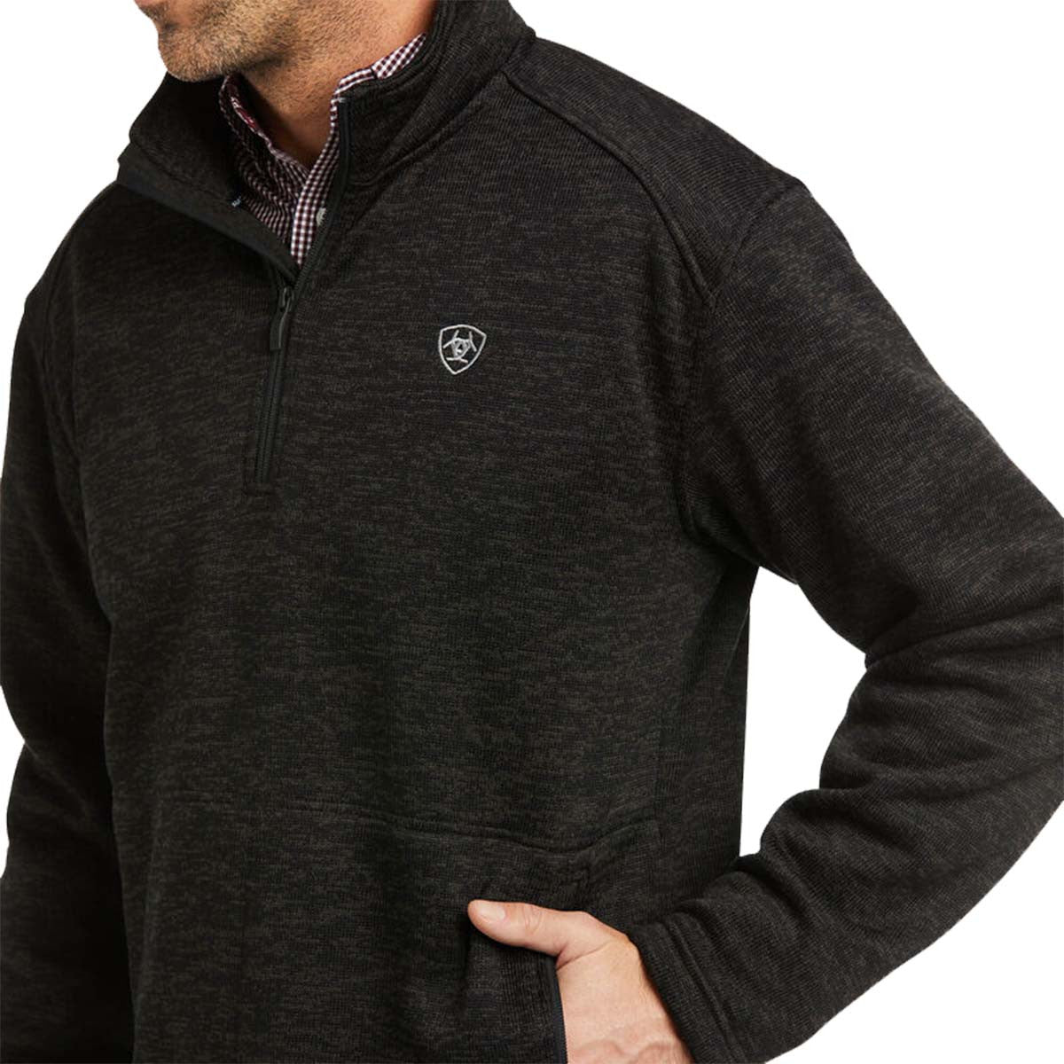 Pocket image of the Ariat Caldwell 1/4 Zip.