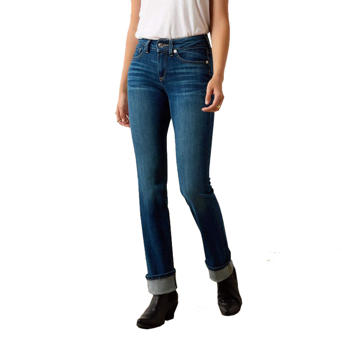 Ariat Women's R.E.A.L. Perfect Rise Abby Straight Leg Jeans Main Image