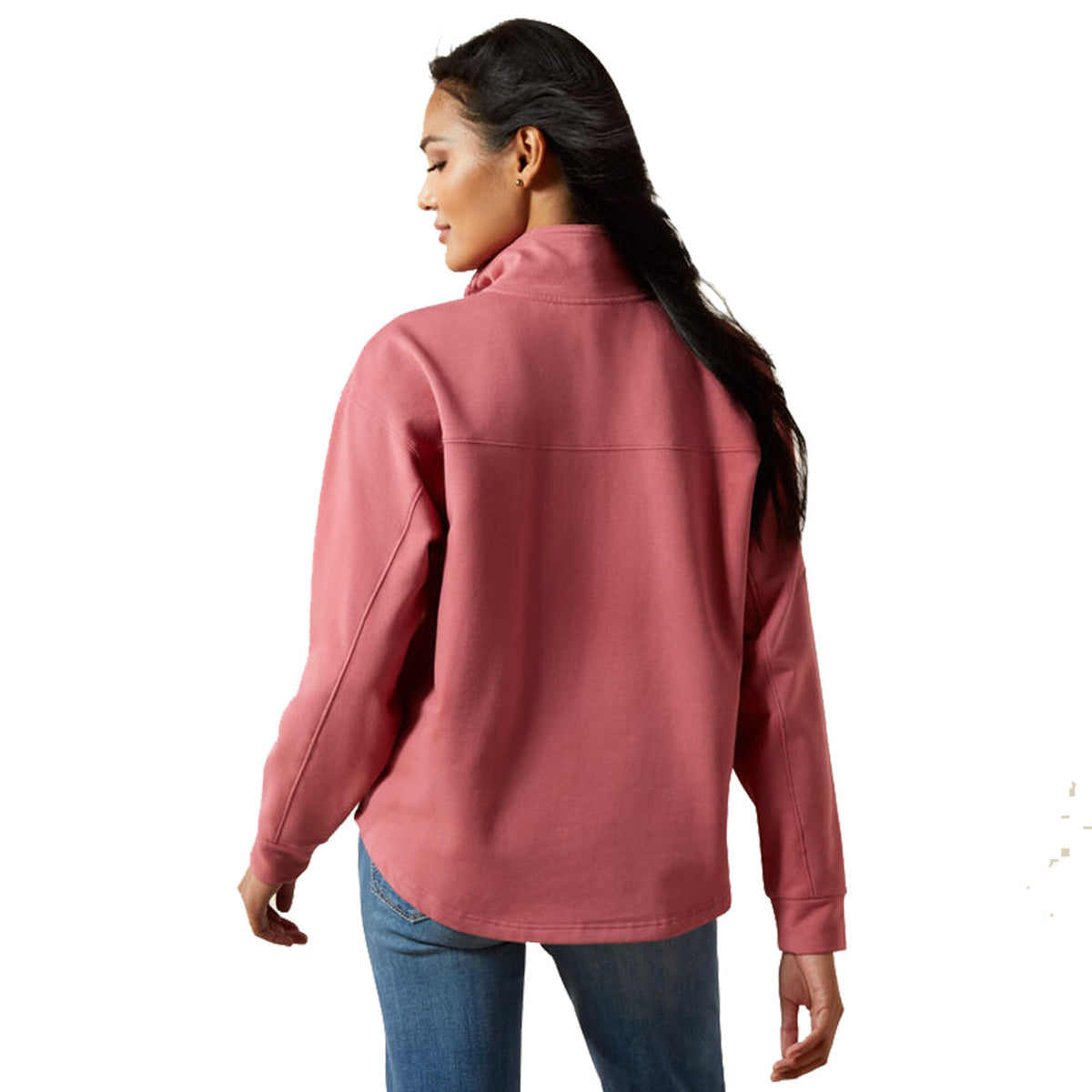 Ariat Women's Hometown Sweatshirt Back Model Image.