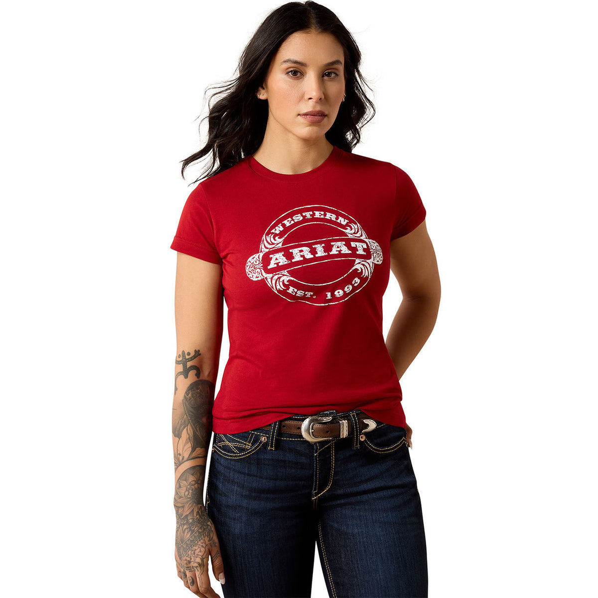 Front Image of the Ariat Women's Western 1993 T-Shirt.