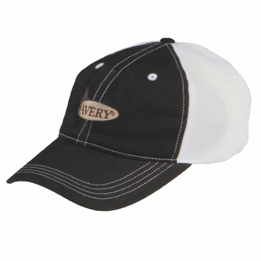Mesh Back Cap, Black & White