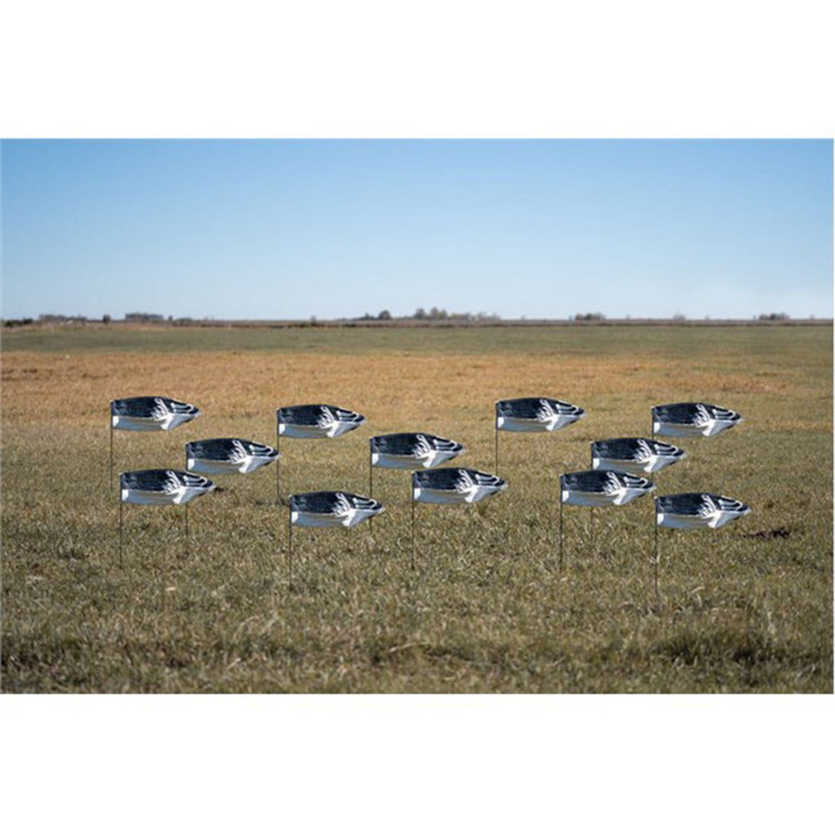 Field Image of the GHG Decoy Systems Pro-Grade Blue Goose Sock Decoys without Heads.