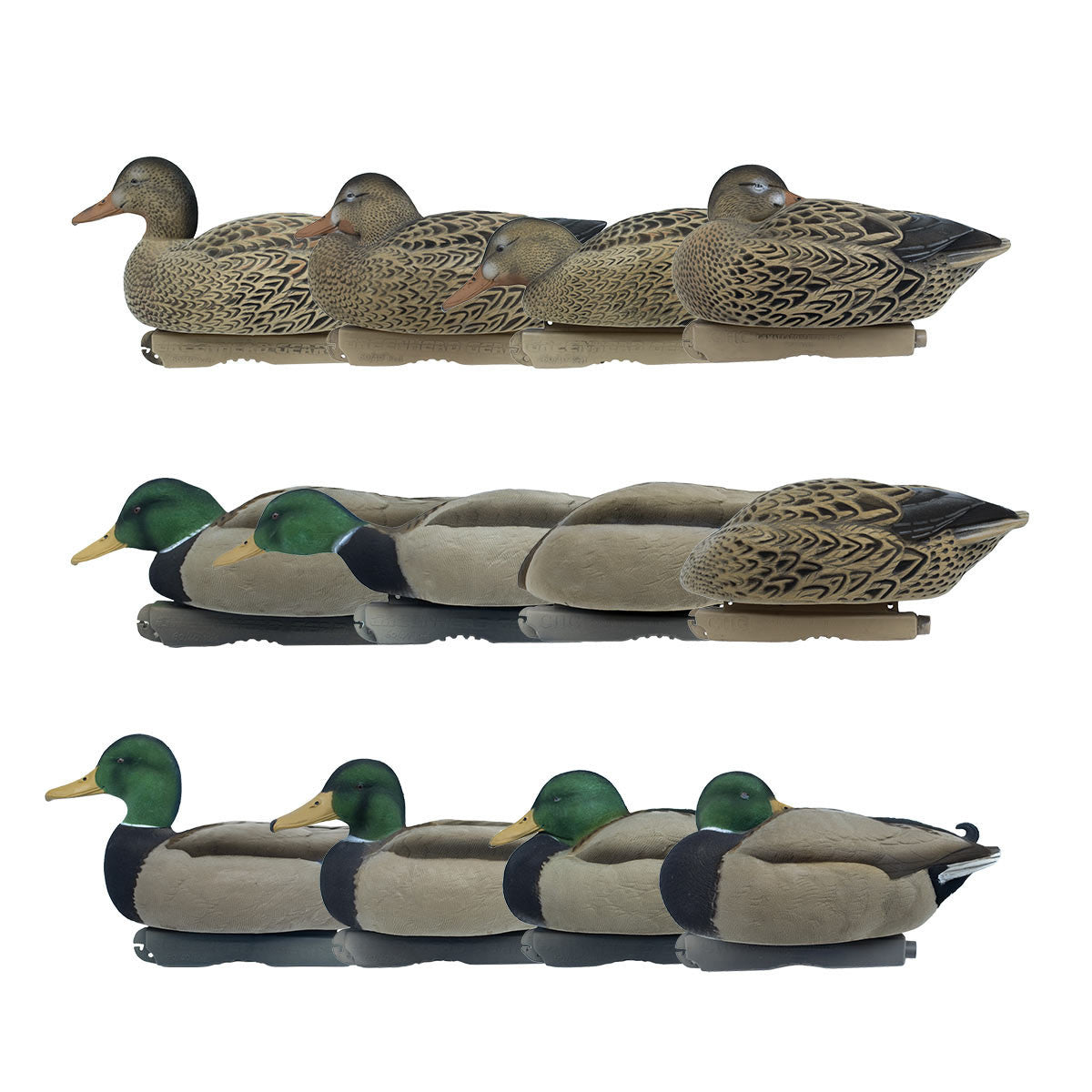 Avery Pro-Grade Fully Flocked Mallard Harvester Pack, 12 Pack