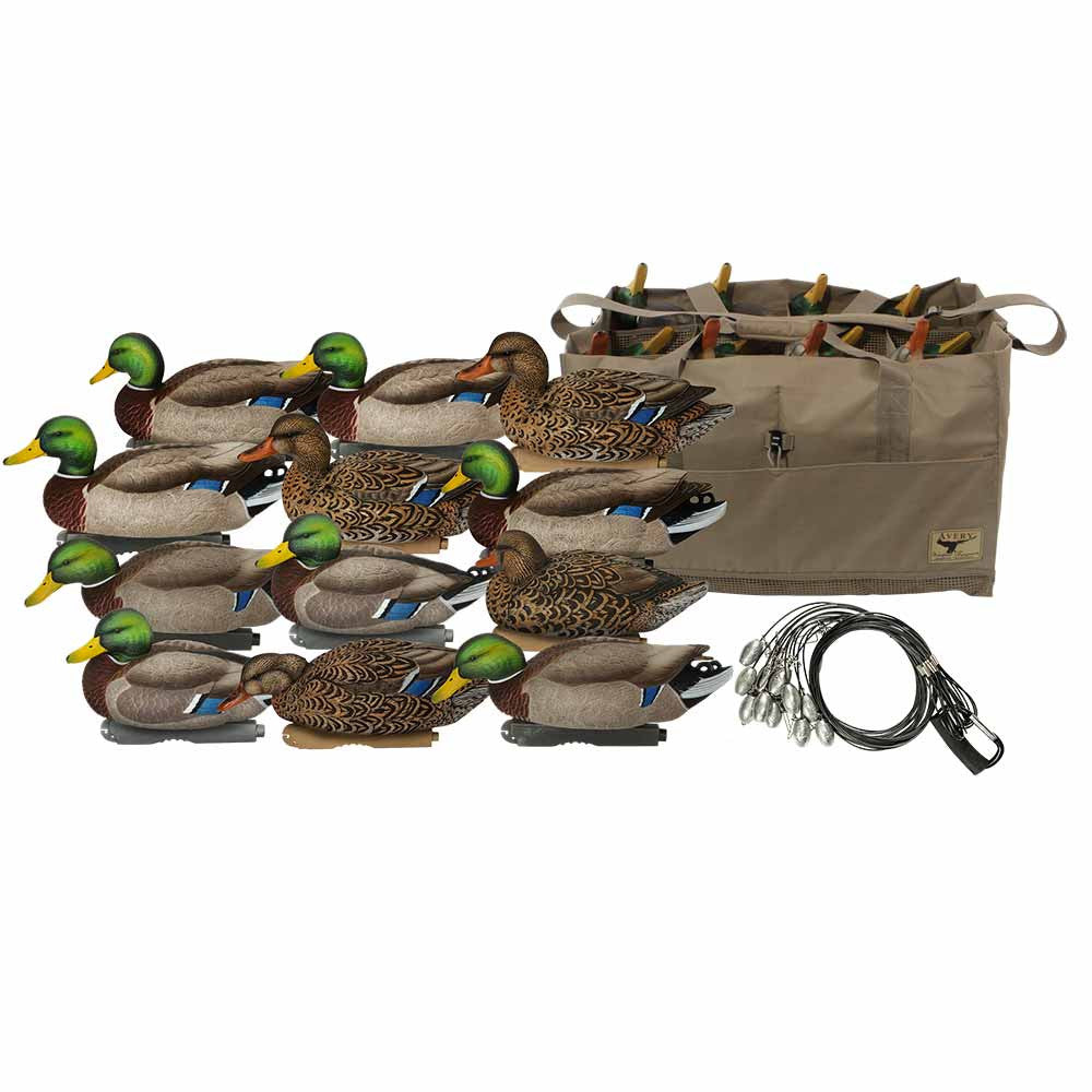 Pro Grade XD Mallard 12pk- 12 Slot Bag - Texas Rig