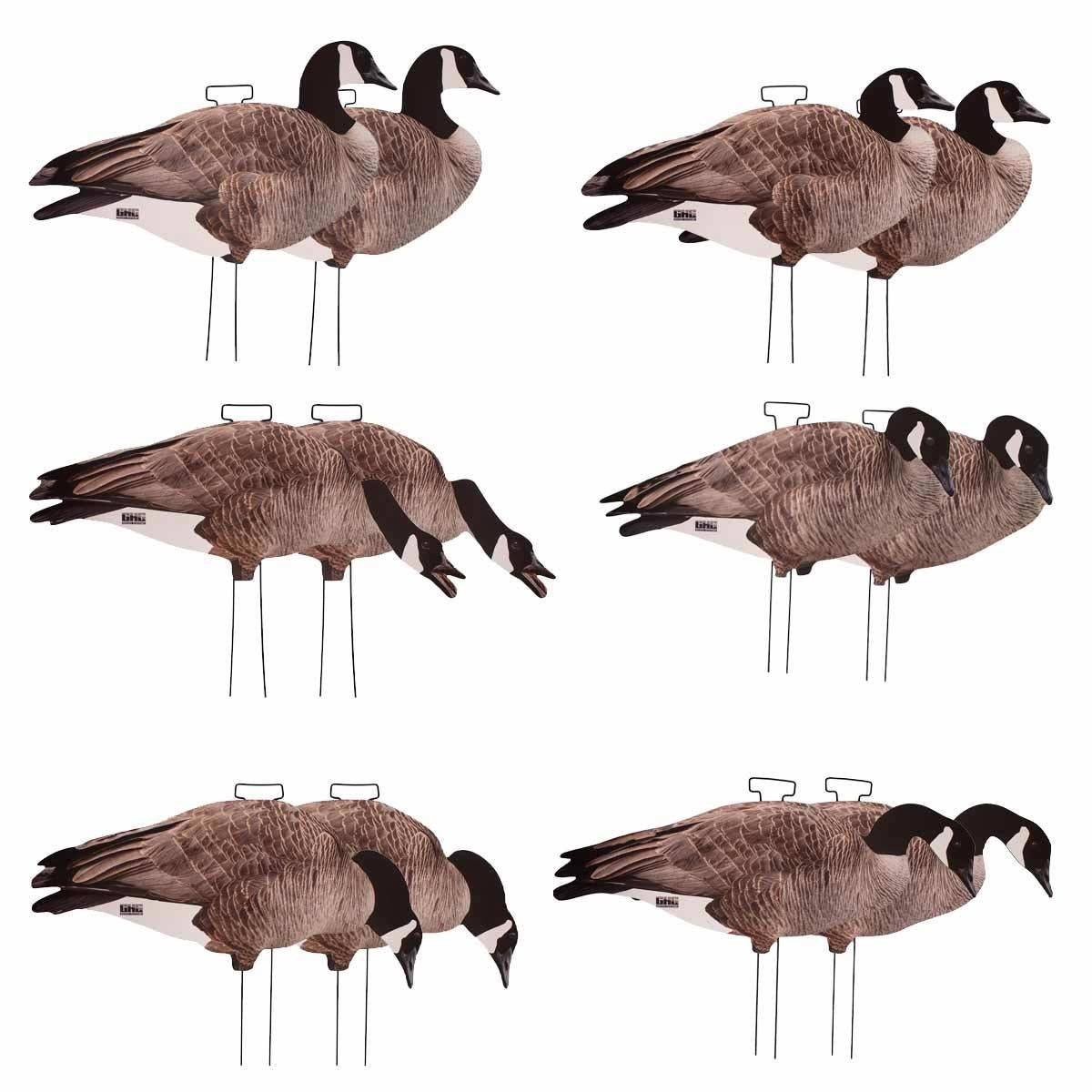 GHG Pro-Grade Canada Goose Silhouette Decoys with Flocked Heads 12 Pack Image