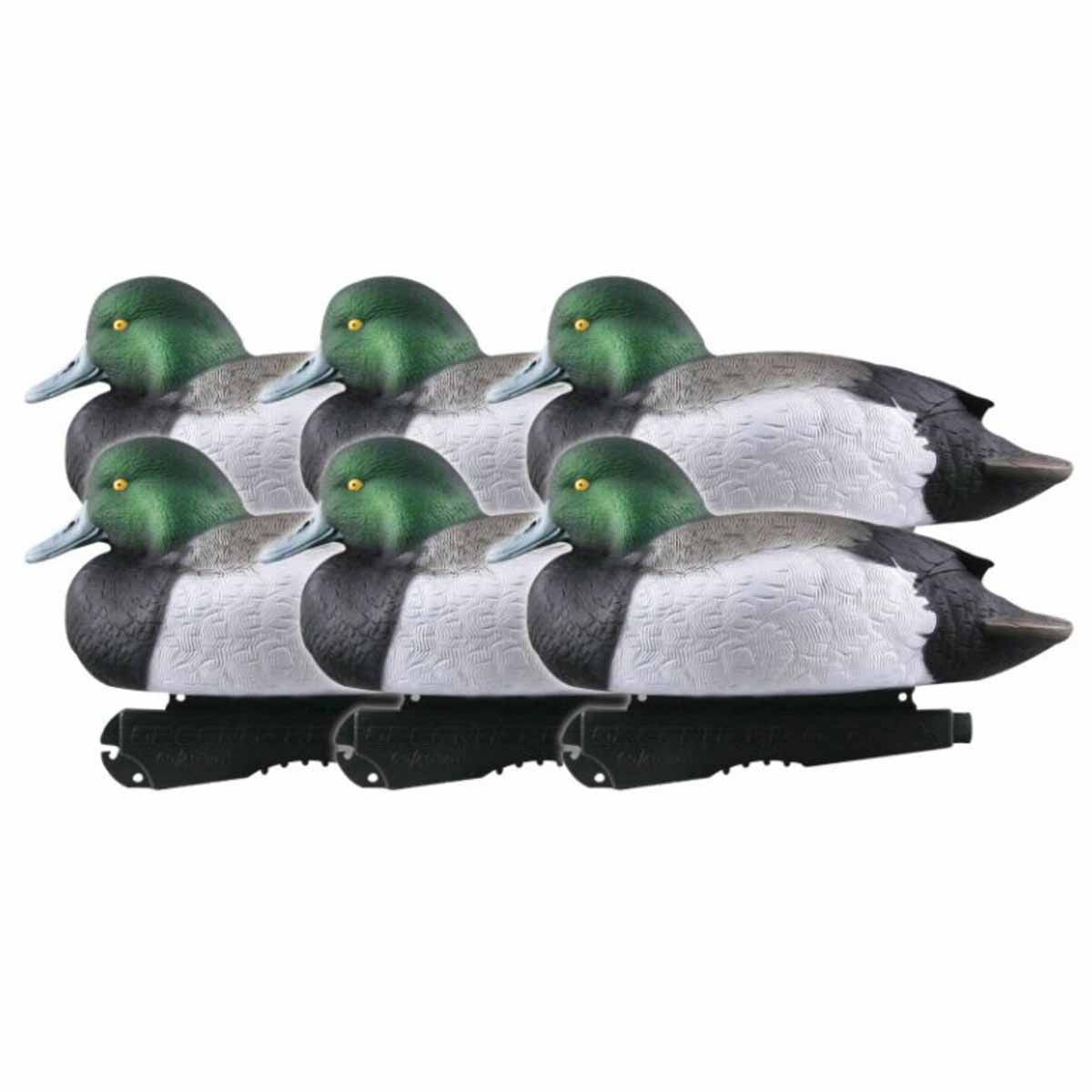 Over Size Foam Filled Bluebill Duck Decoys, 6 Pack
