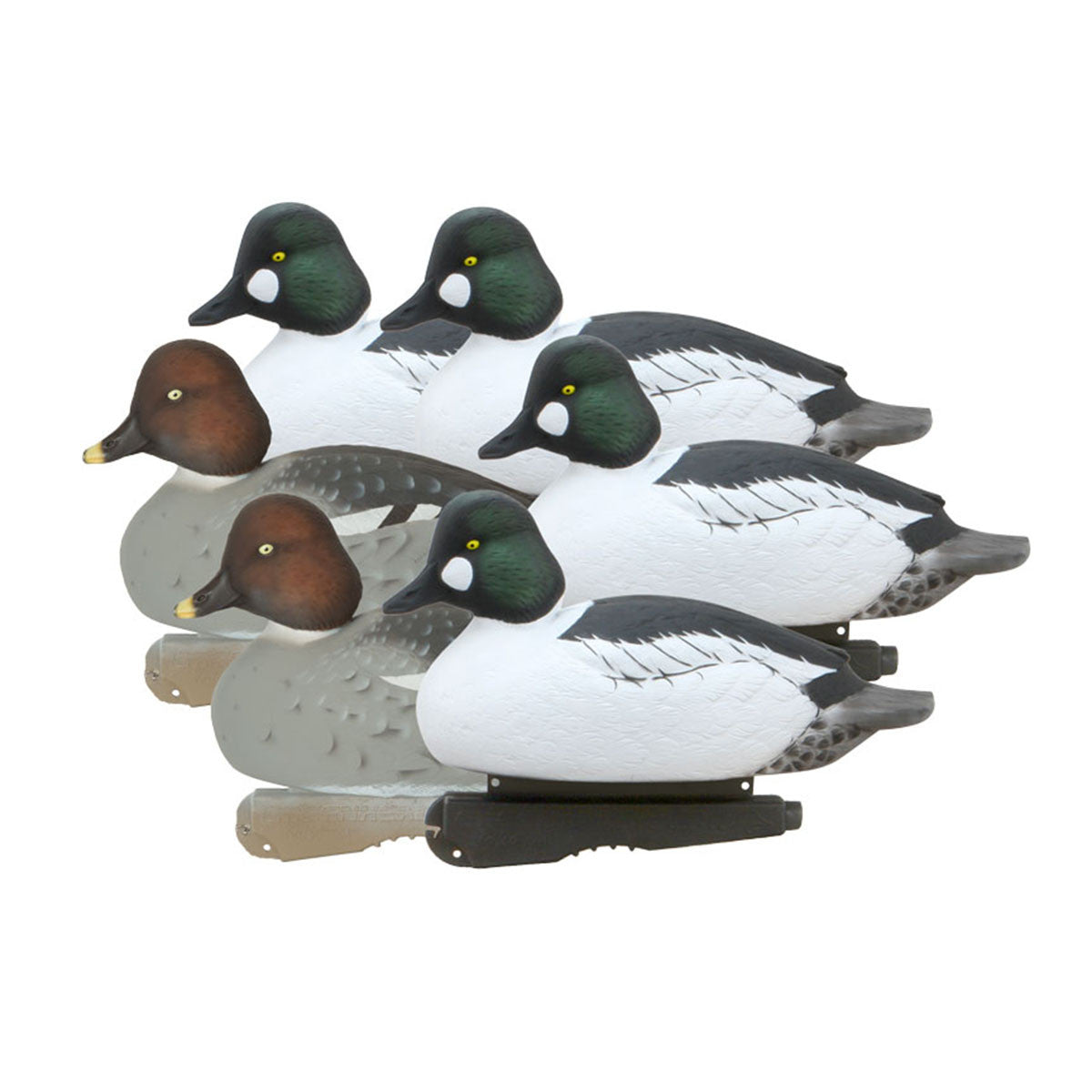 GHG Decoy Systems Hunter Series Over-Size Goldeneye Duck Decoys, 6 Pack Image