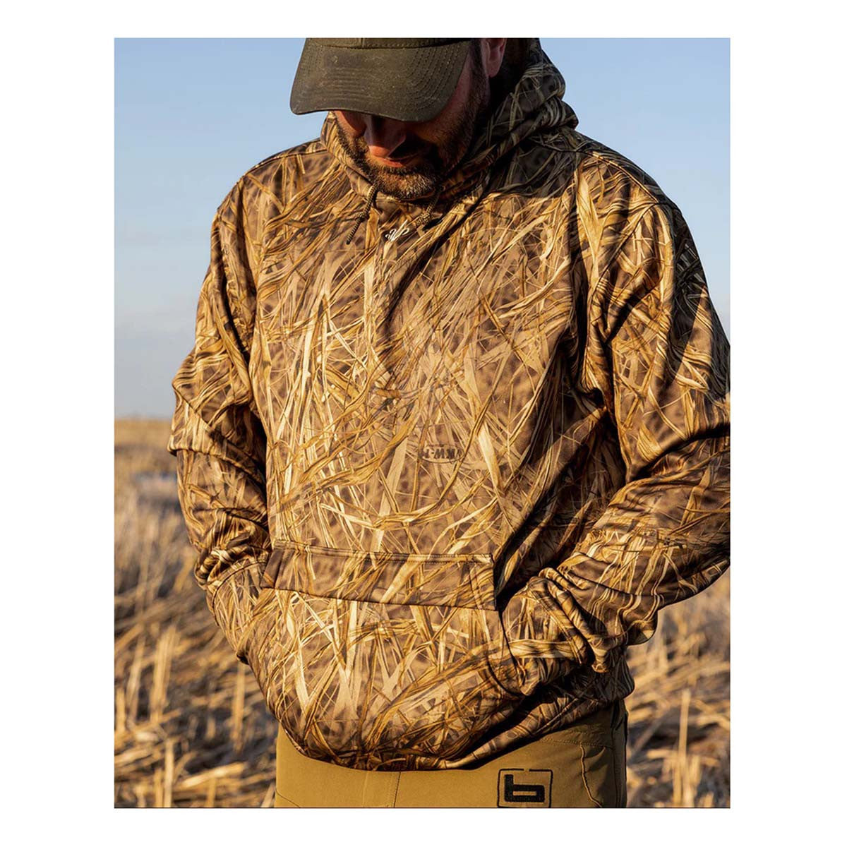 Avery Outdoors Logo Hoodie Lifestyle Front Image in KW-1