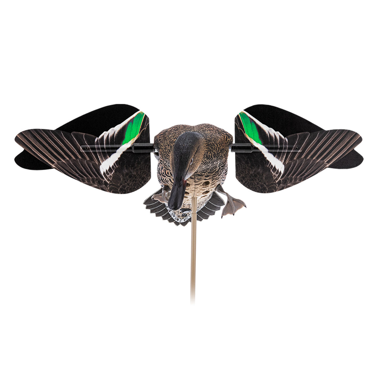 Front Image of the Green-Winged Teal Powerflight Hen Spinning Wing Decoy.