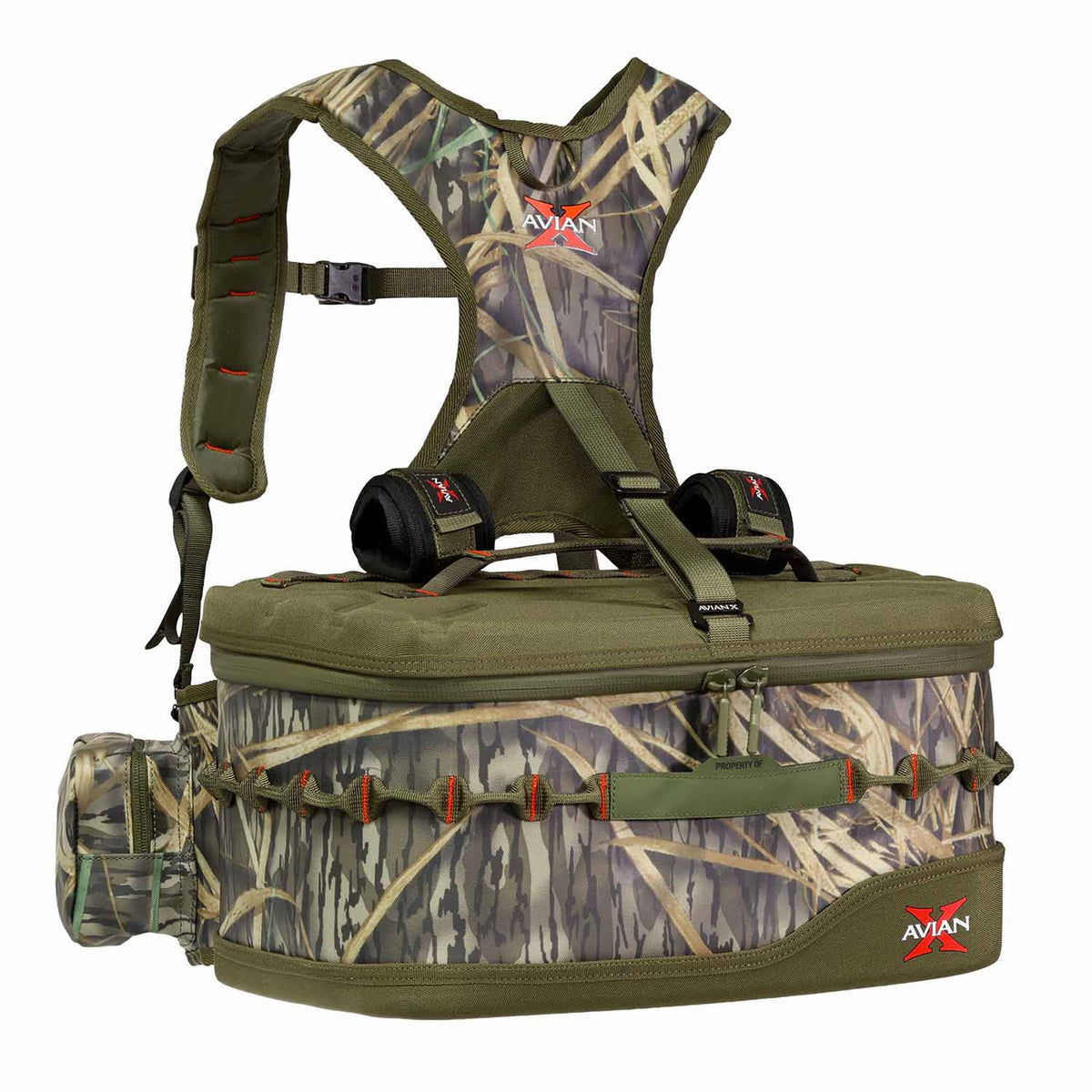Left Side Angled Image of the Avian-X Floating Lumbar Blind Bag.