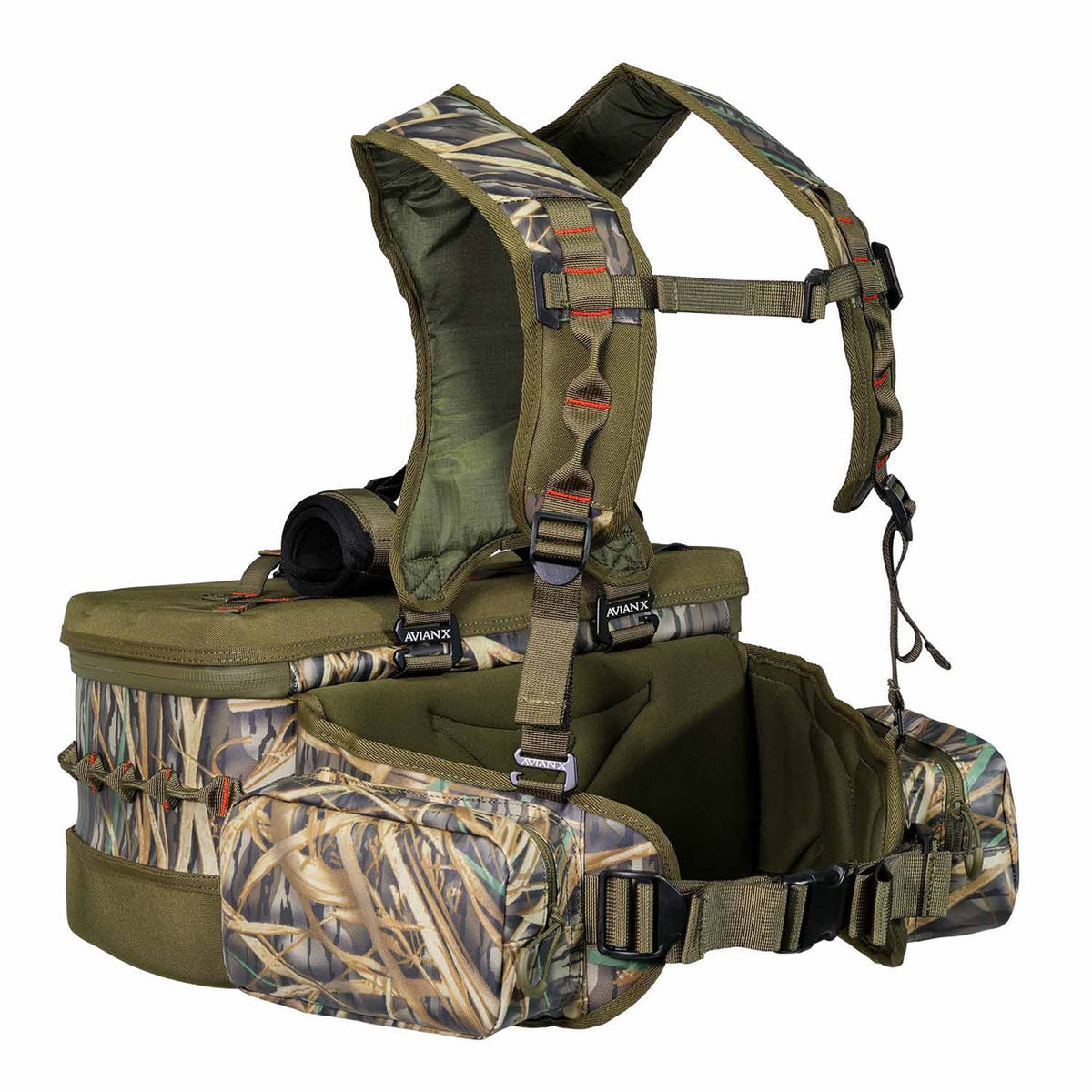 Back Left Angled Image of the Avian-X Floating Lumbar Blind Bag.