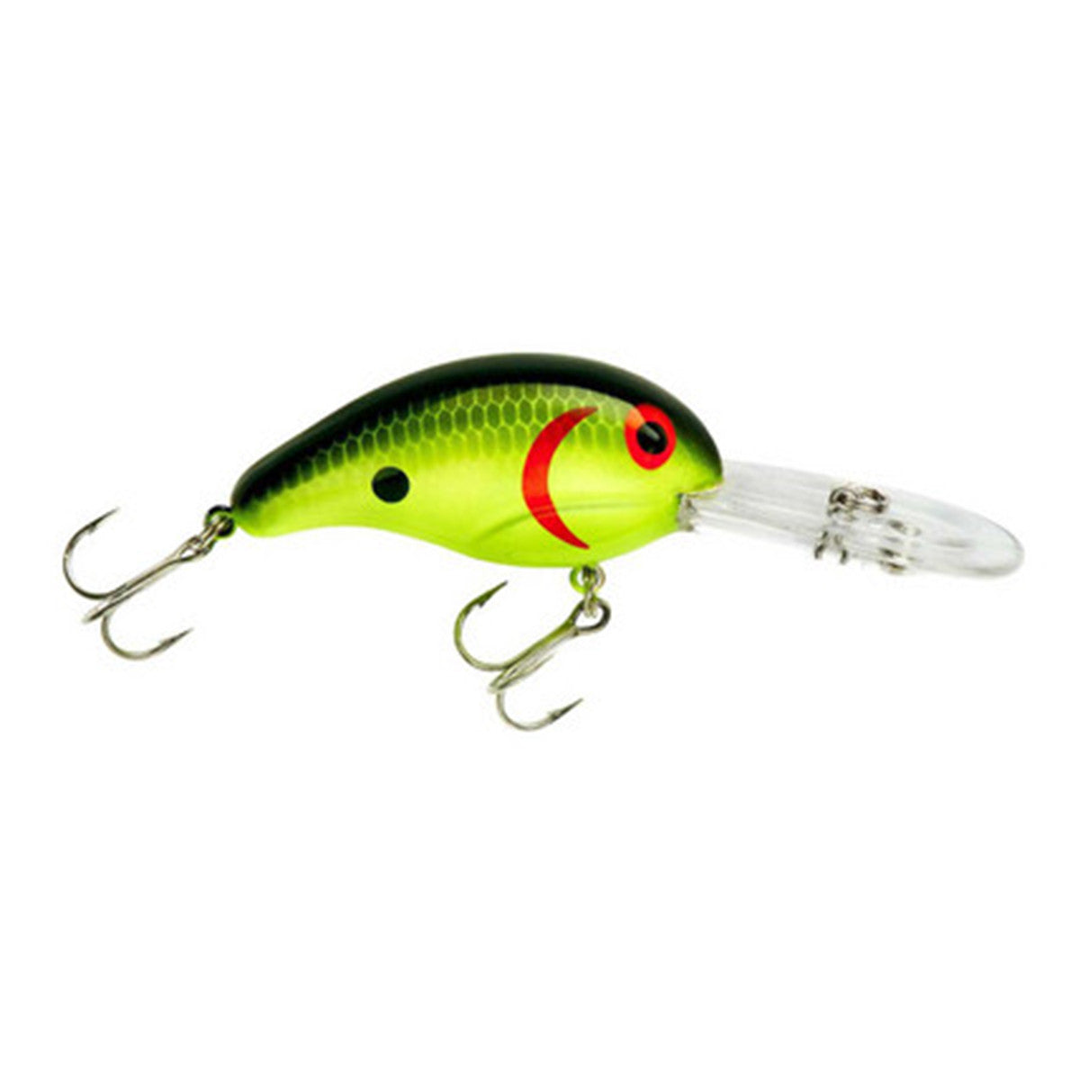 Bandit 300 Series Crankbait - Chartreuse Black Back Scales