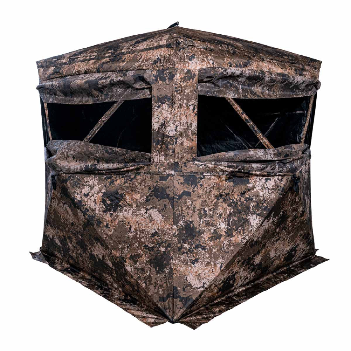 Buck Bourbon Rackhouse 300+ One-Way Mesh Hunting Blind Front Image