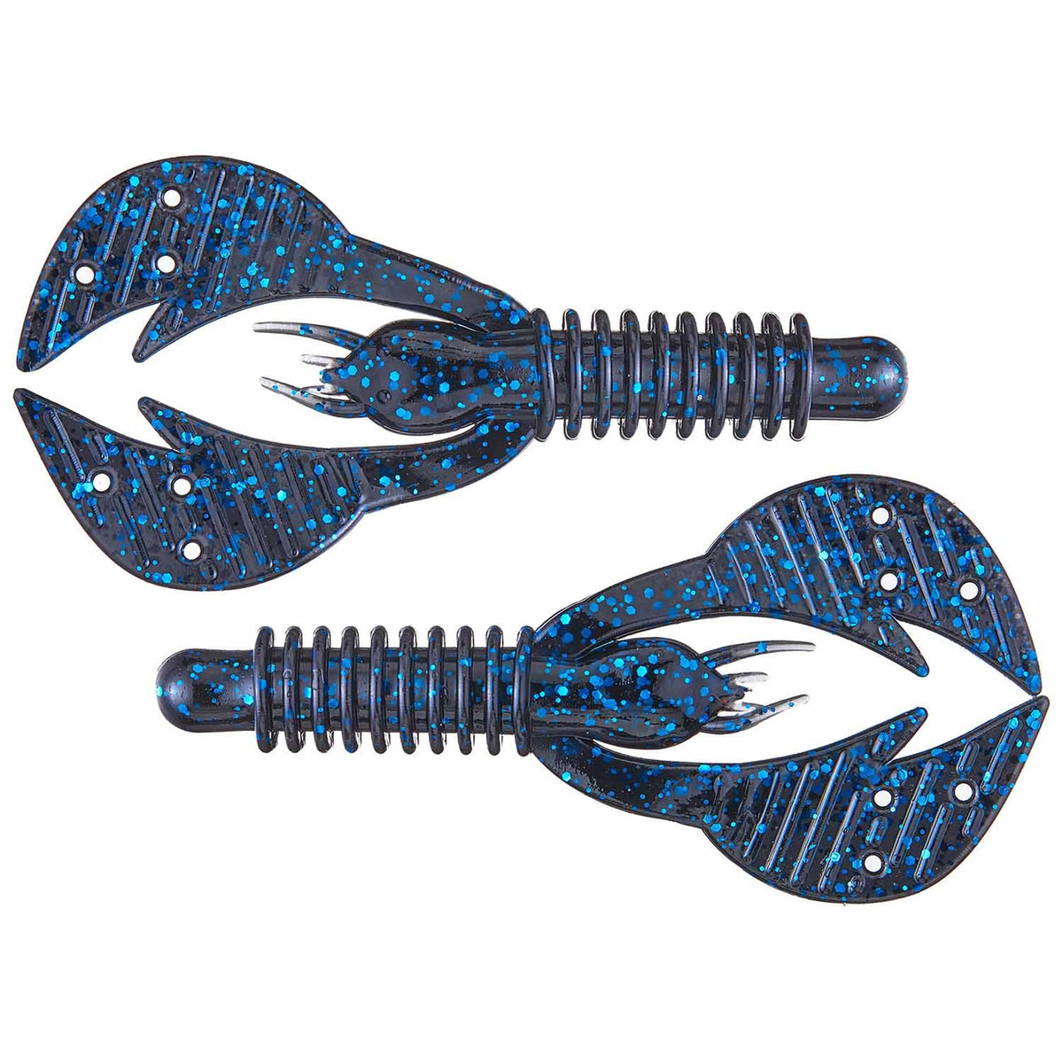 Big Bites Baits Kamikaze Craw - Black Blue Flake