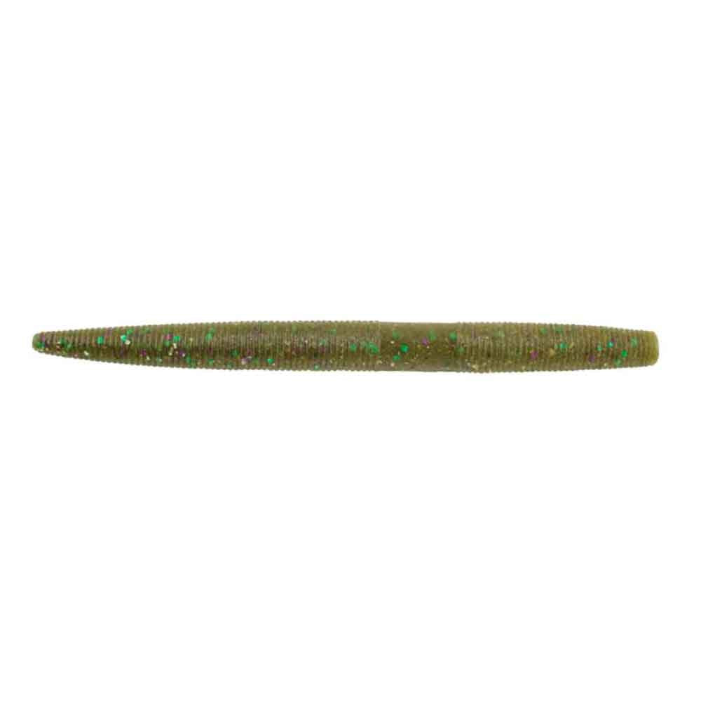 Berkley PowerBait MaxScent The General Worm Image in Green Pumpkin Party