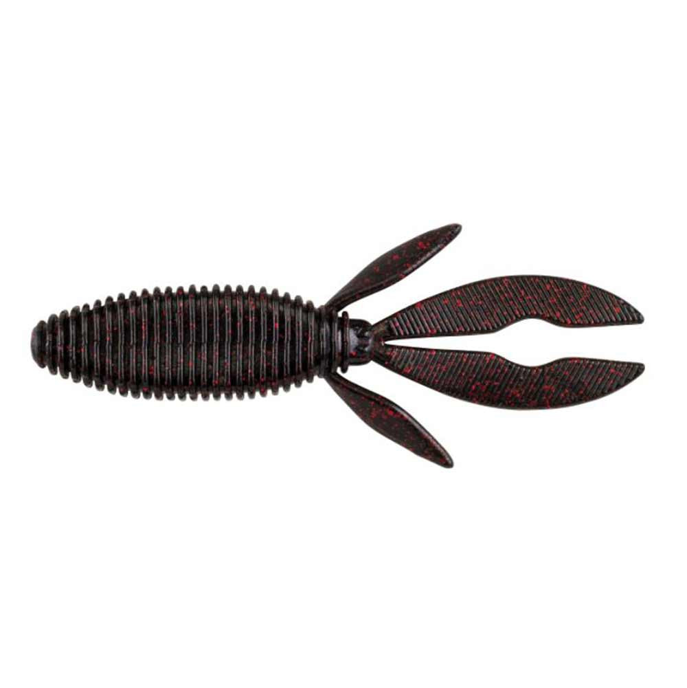 Berkley 4" PowerBait Bunker Hawg in Black Red Fleck