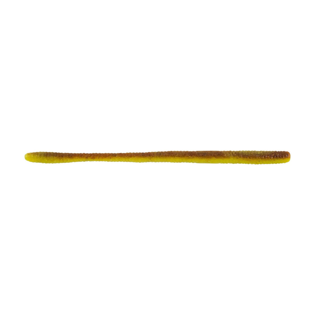Berkley PowerBait MaxScent D-Worm 5.5", 10 Pack image in Green Pumpkin Purple Fleck