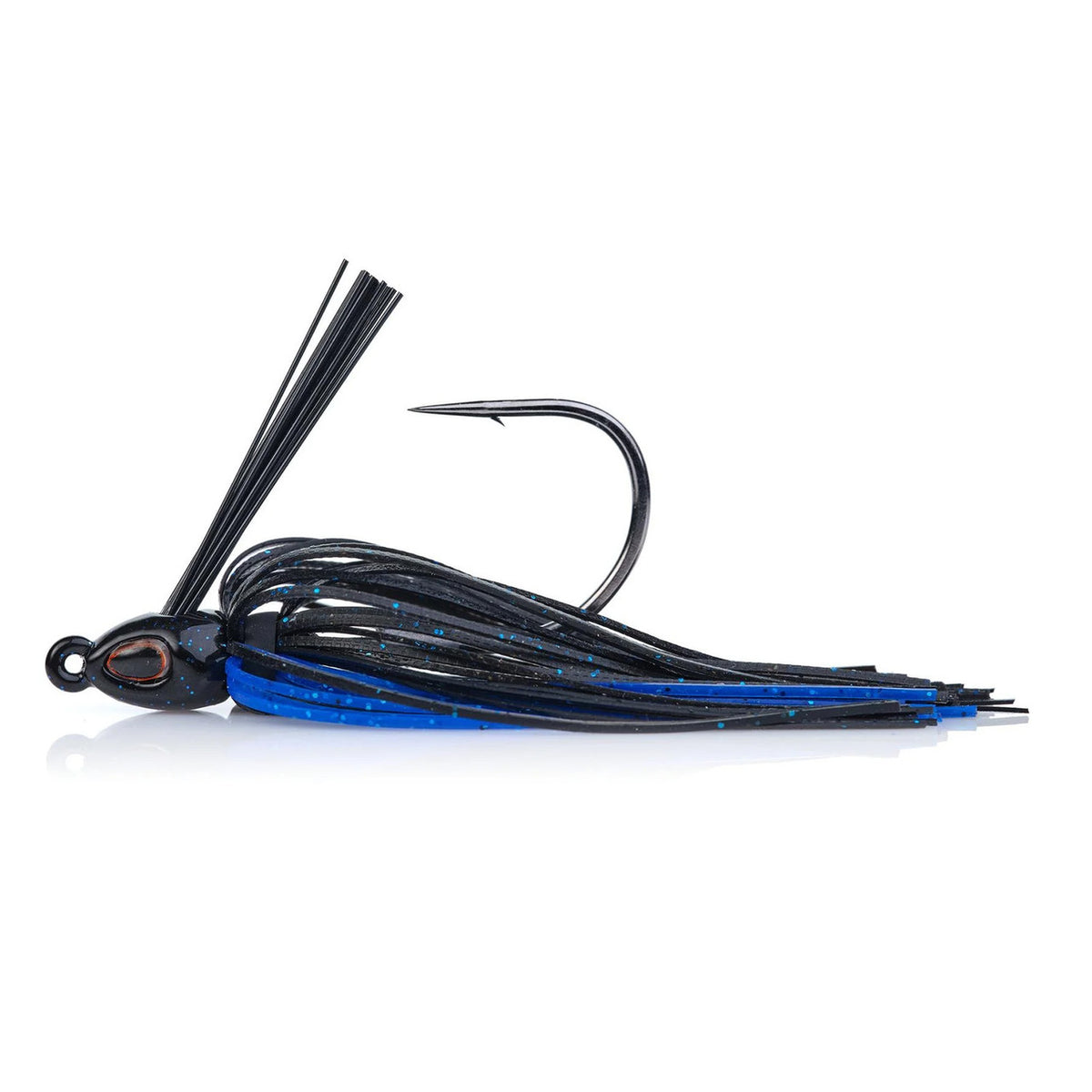 Image of the Berkley Swim Jig in Black/Blue Sparkle