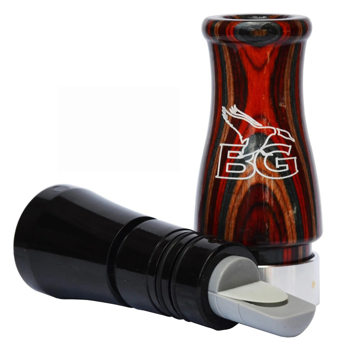 Buck Gardner Honker Hammer Diamondwood Goose Call Disassembled Image