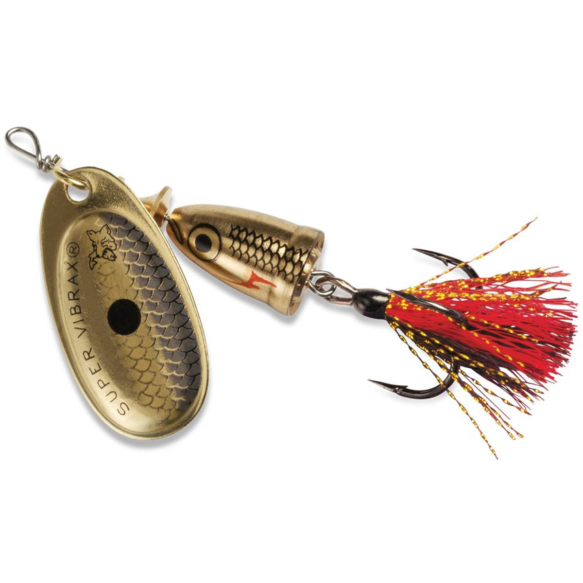 Blue Fox Vibrax Foxtail 3/16 oz. Gold Shiner