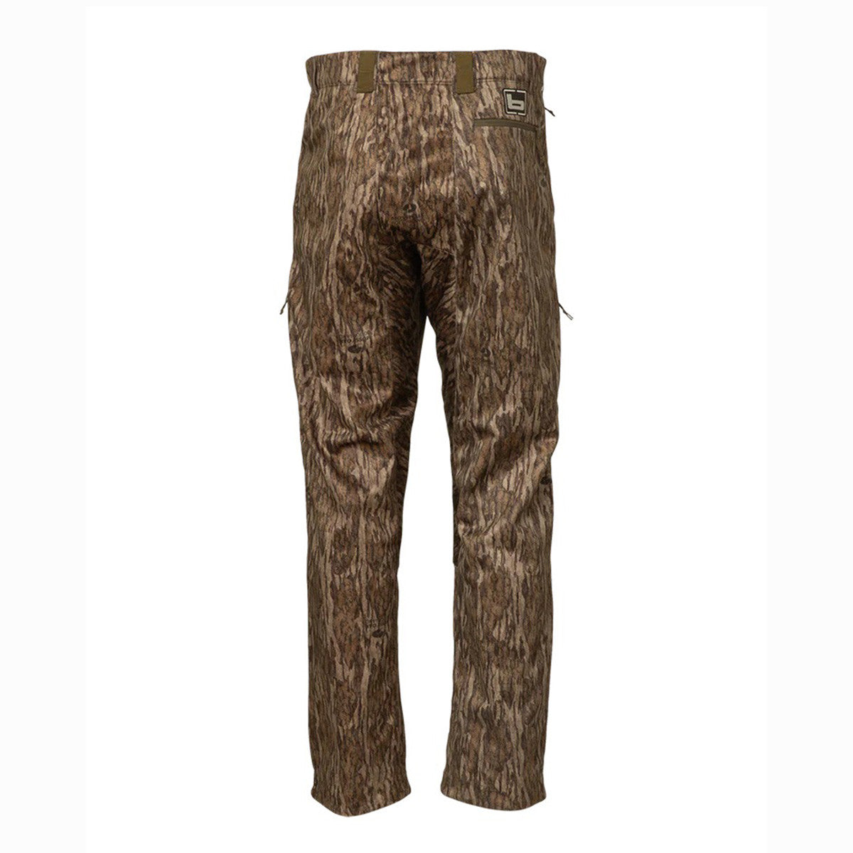 Banded White River 3.0 Wader Pant Back Image in Mossy Oak Bottomland