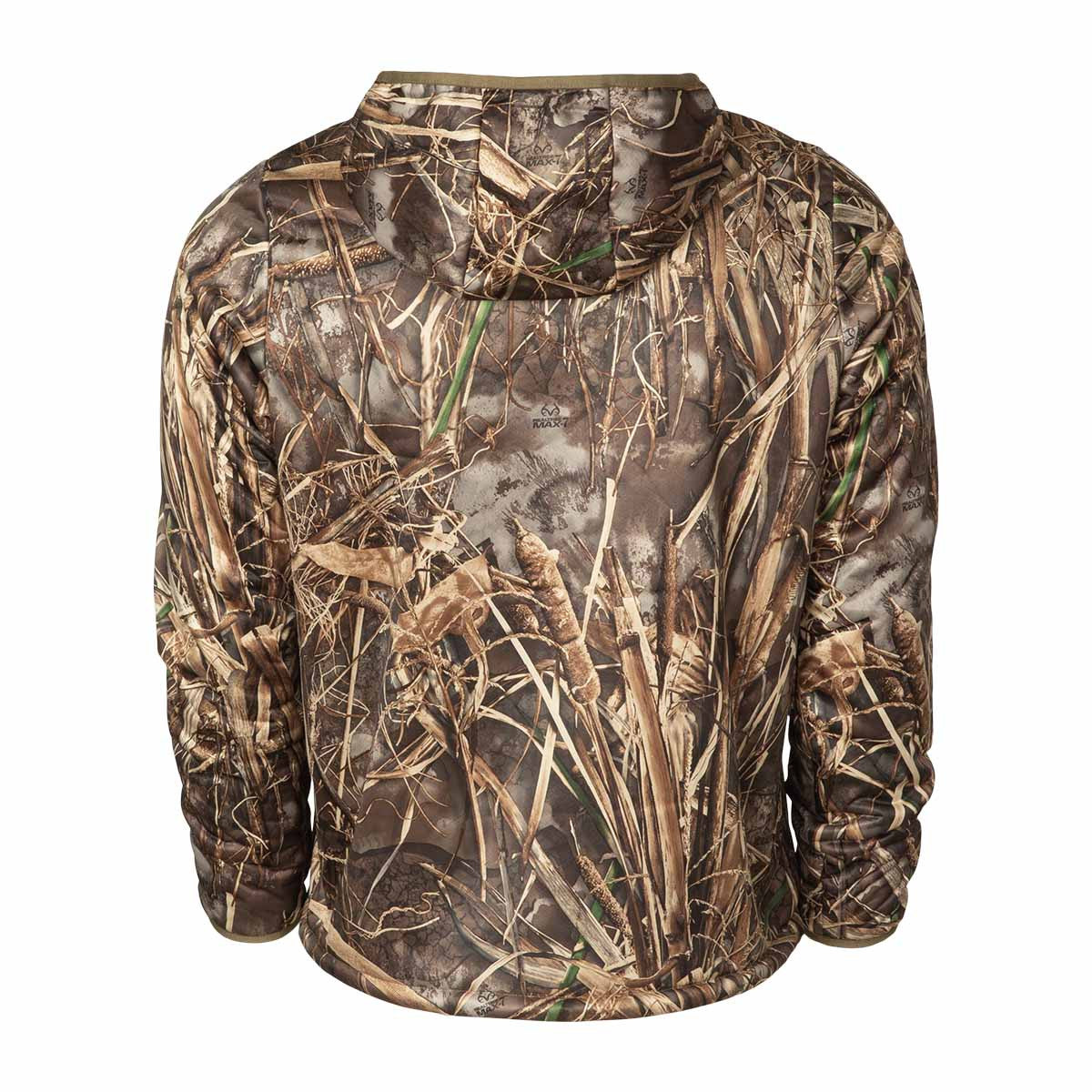 Banded Fanatech Softshell 1/2-Zip Hoodie Back Image in Realtree Max 7